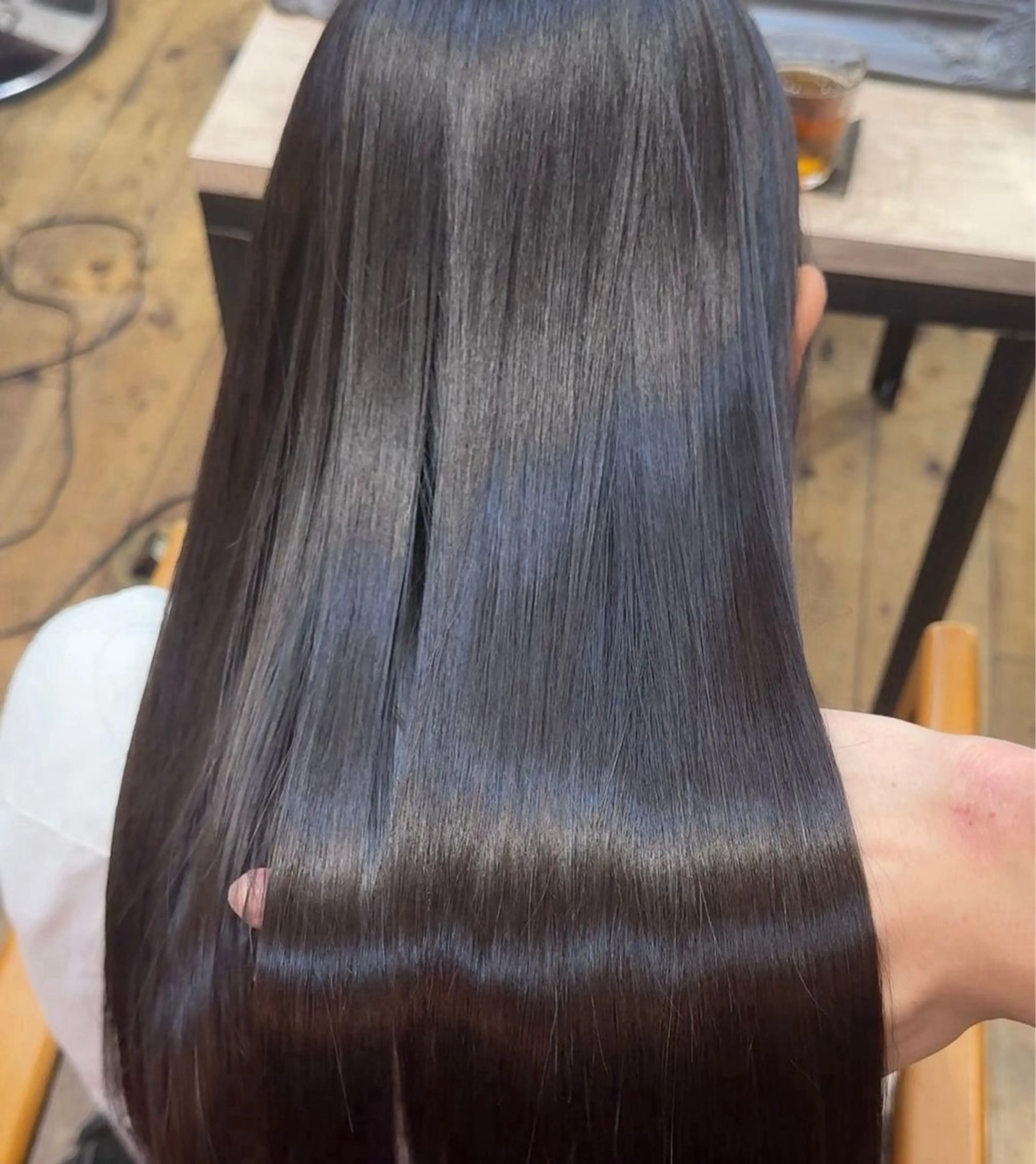 ロング 縮毛矯正 熊谷 紗奈のヘアスタイル