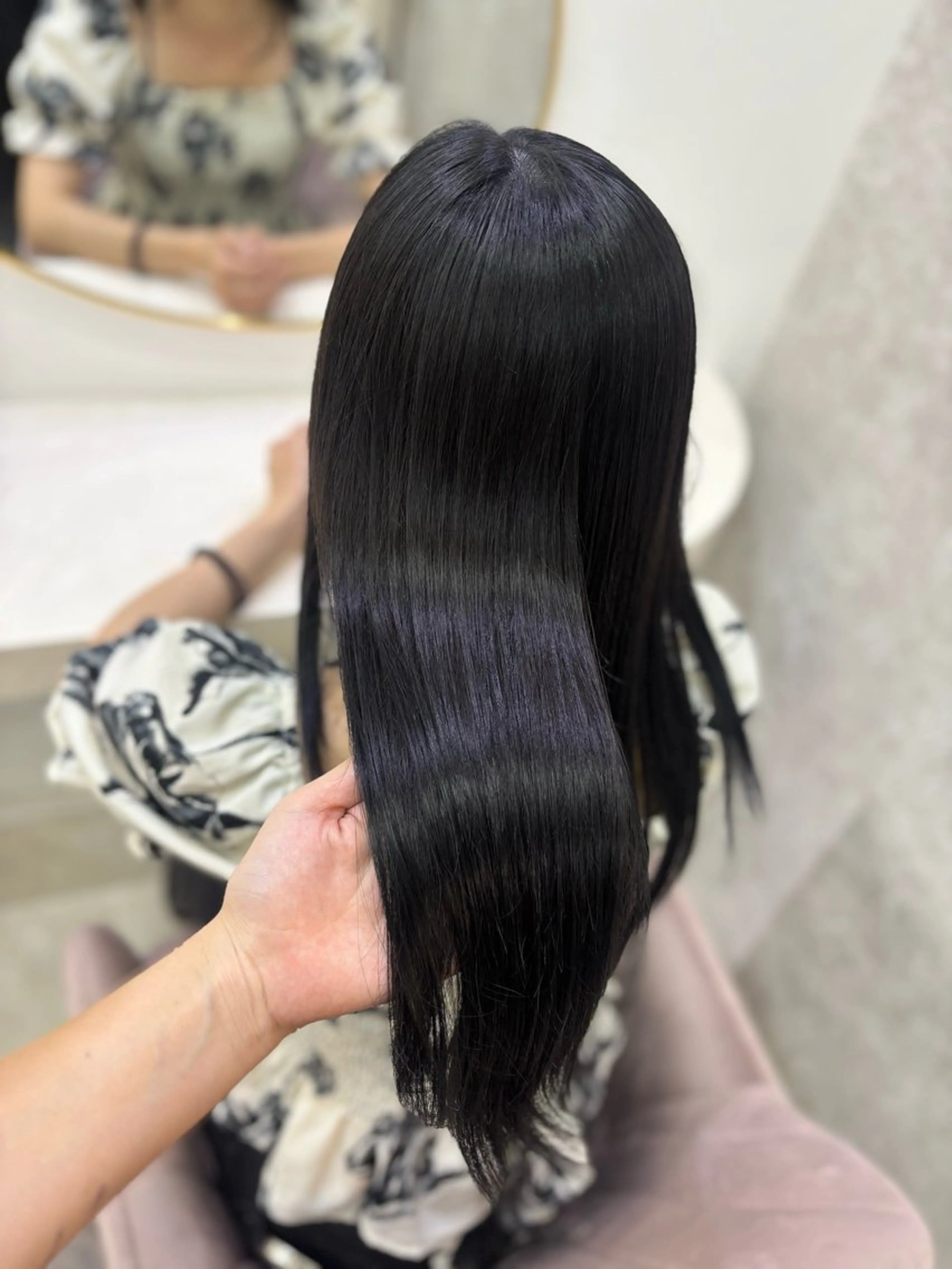 【💙先着3名様限定🪼】🫧うる艶カラー🫧高保湿1stepトリートメント付🌟+メンテナンスカット✂️の写真