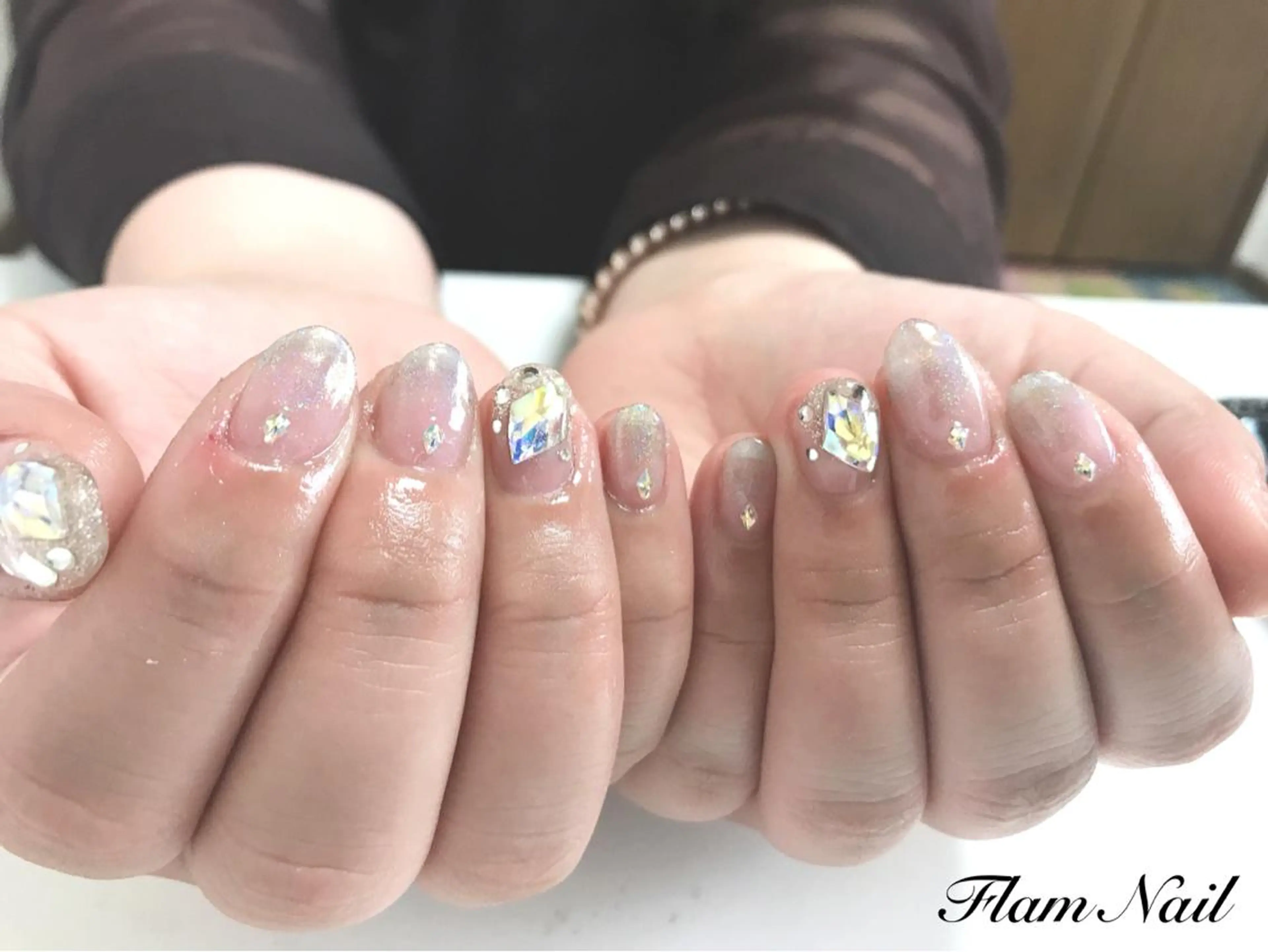 ネイル ミラーネイル Flam Nailのネイルデザイン