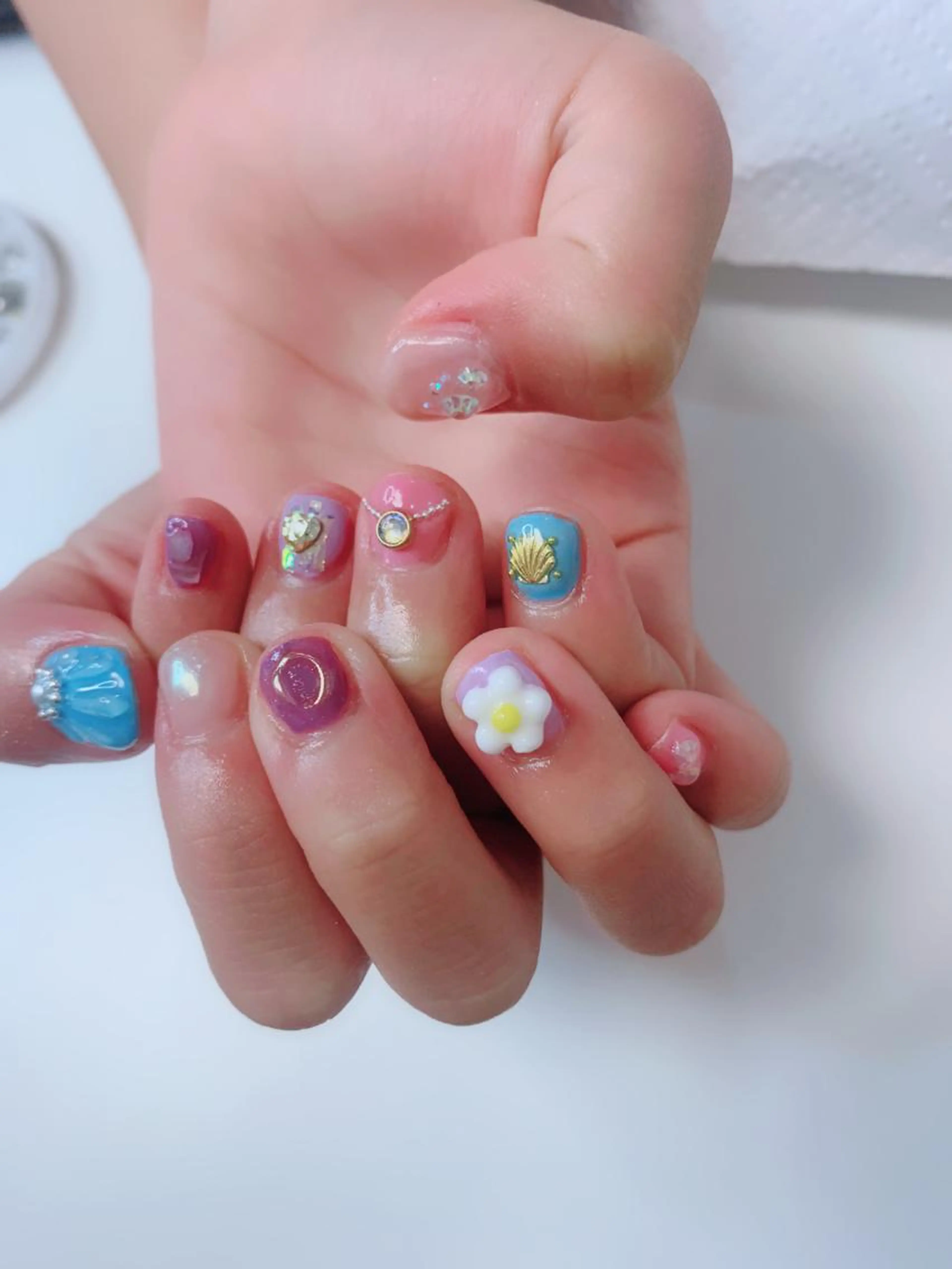 《キッズネイル》剥がせるジェル(デザイン込み)※ミニモからはオフのみは承っておりません。の写真