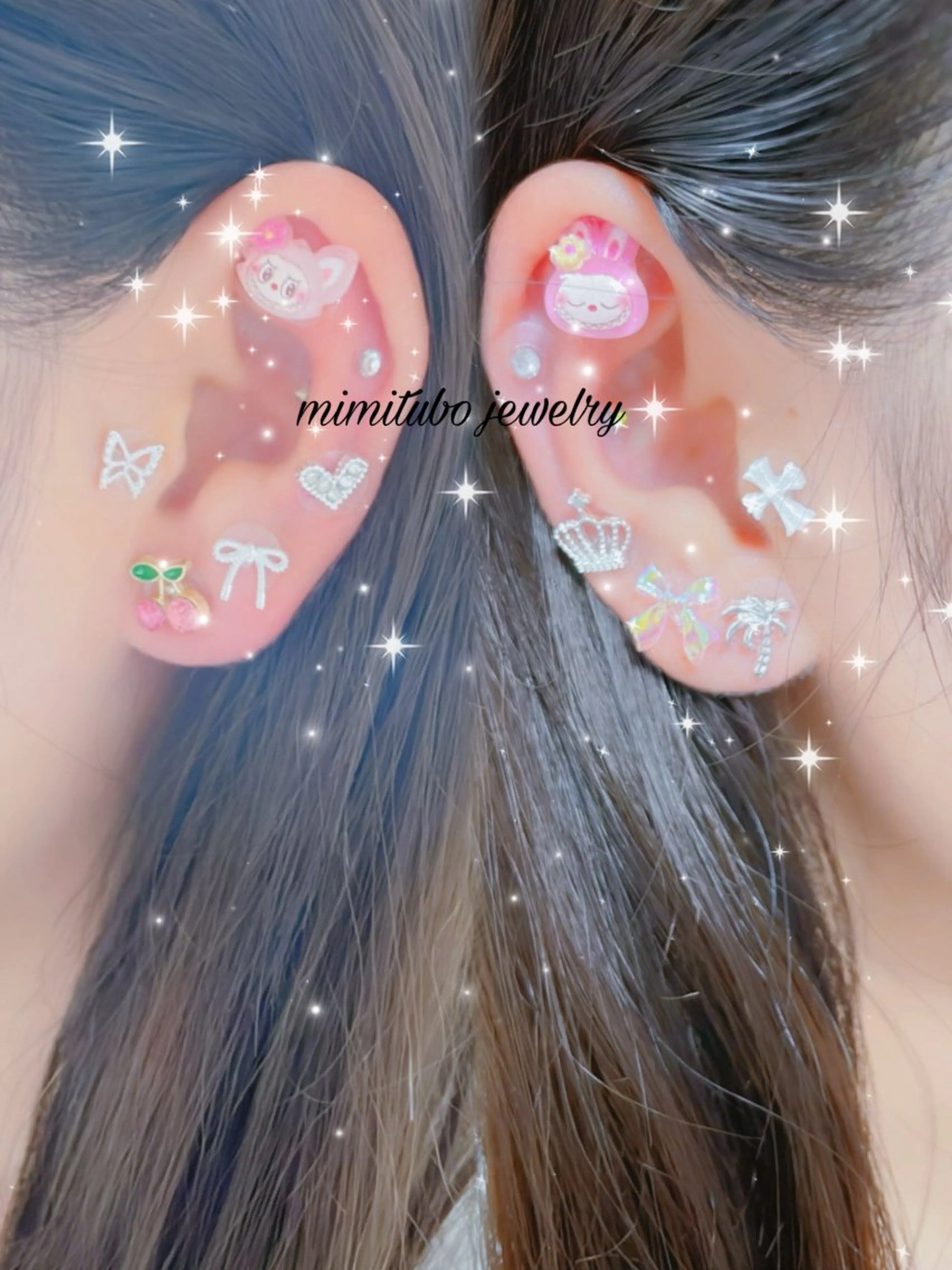 耳つぼジュエリー 付け放題の写真