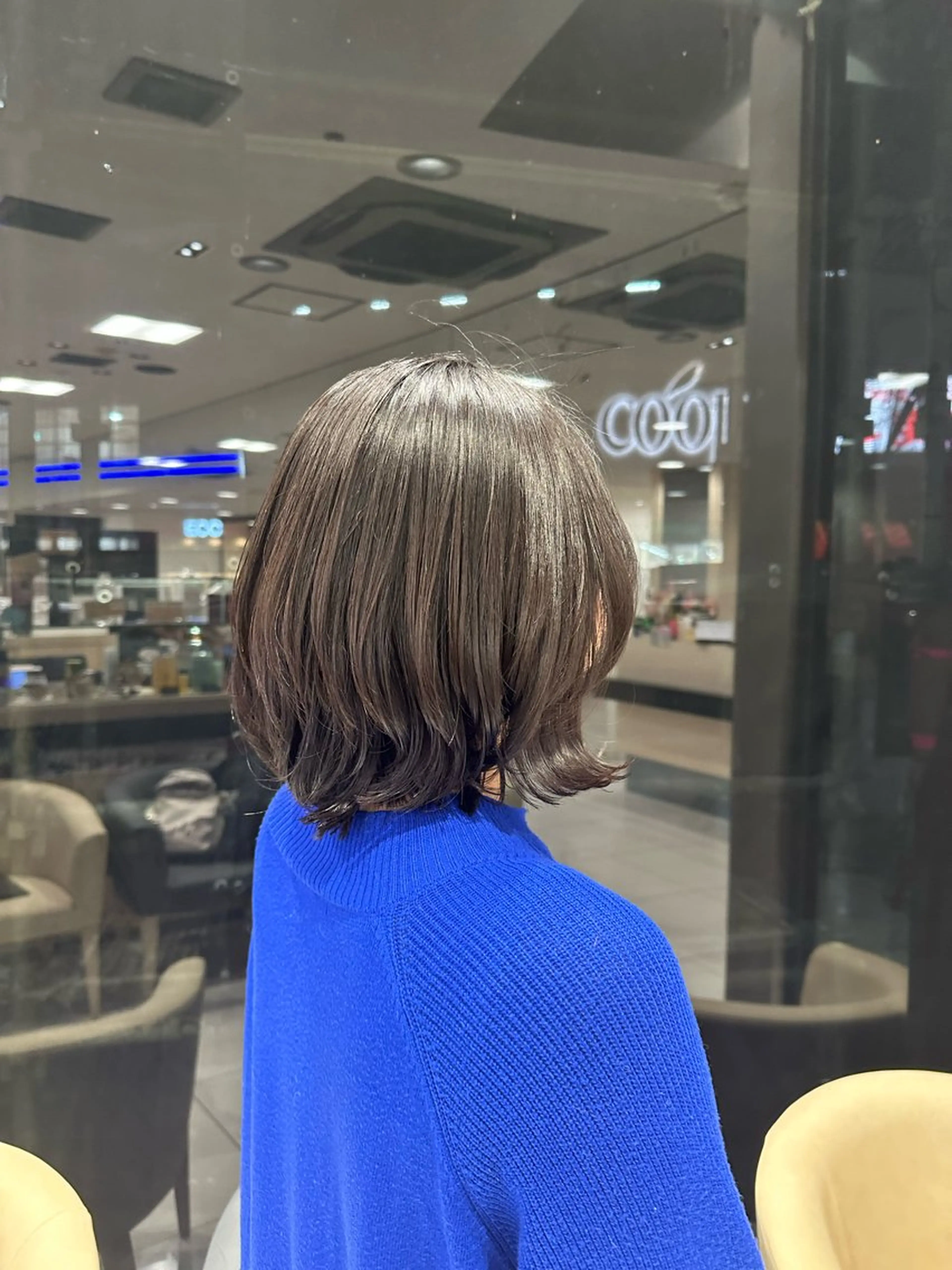 ミディアム カラー レイヤーカット カット ヘアカラー クロスパーマ/うる艶 カラー/Kurumiのヘアスタイル