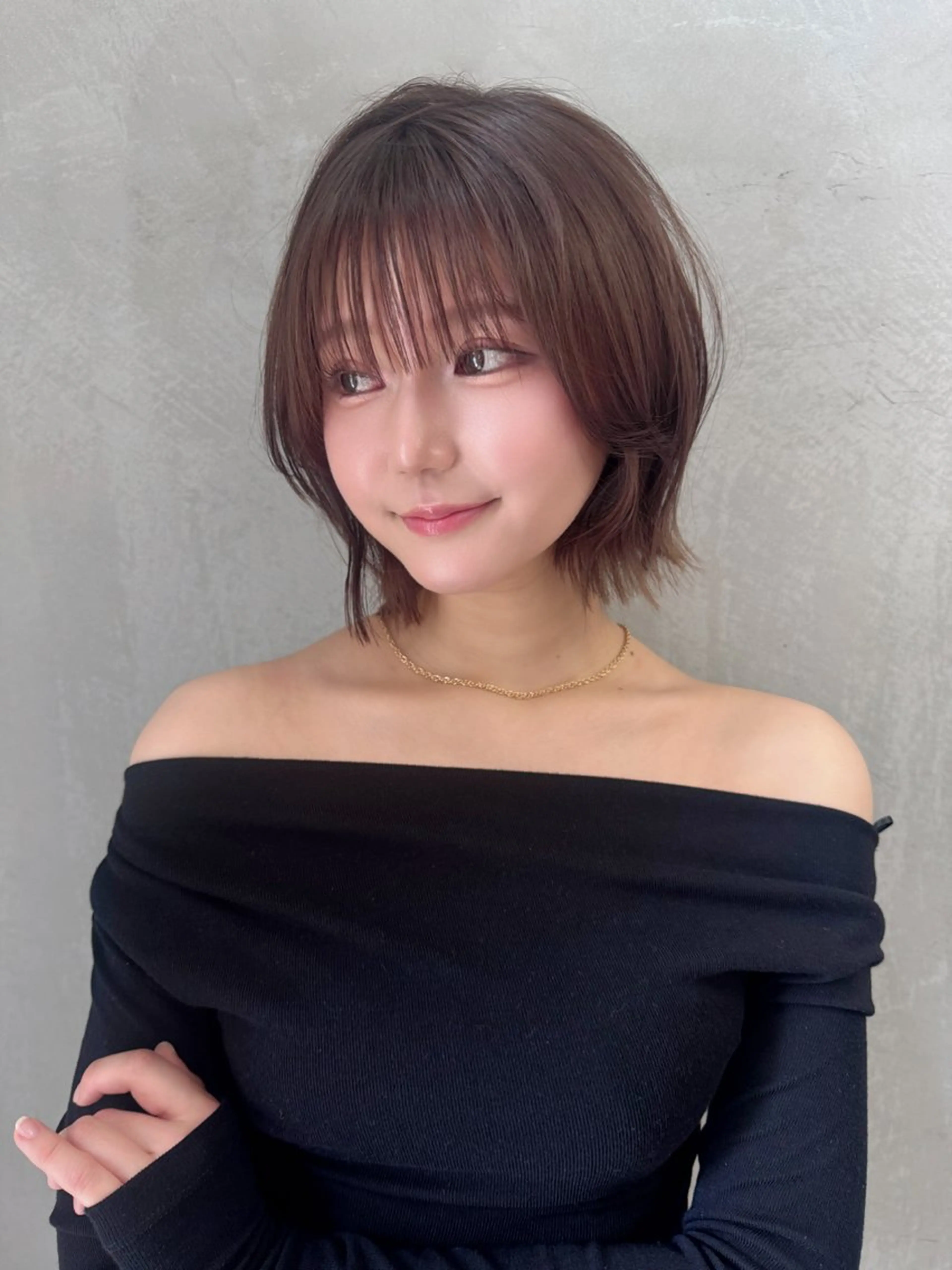 セミロング ボブ レイヤーカット レイヤーカット/韓国 虎白のヘアスタイル