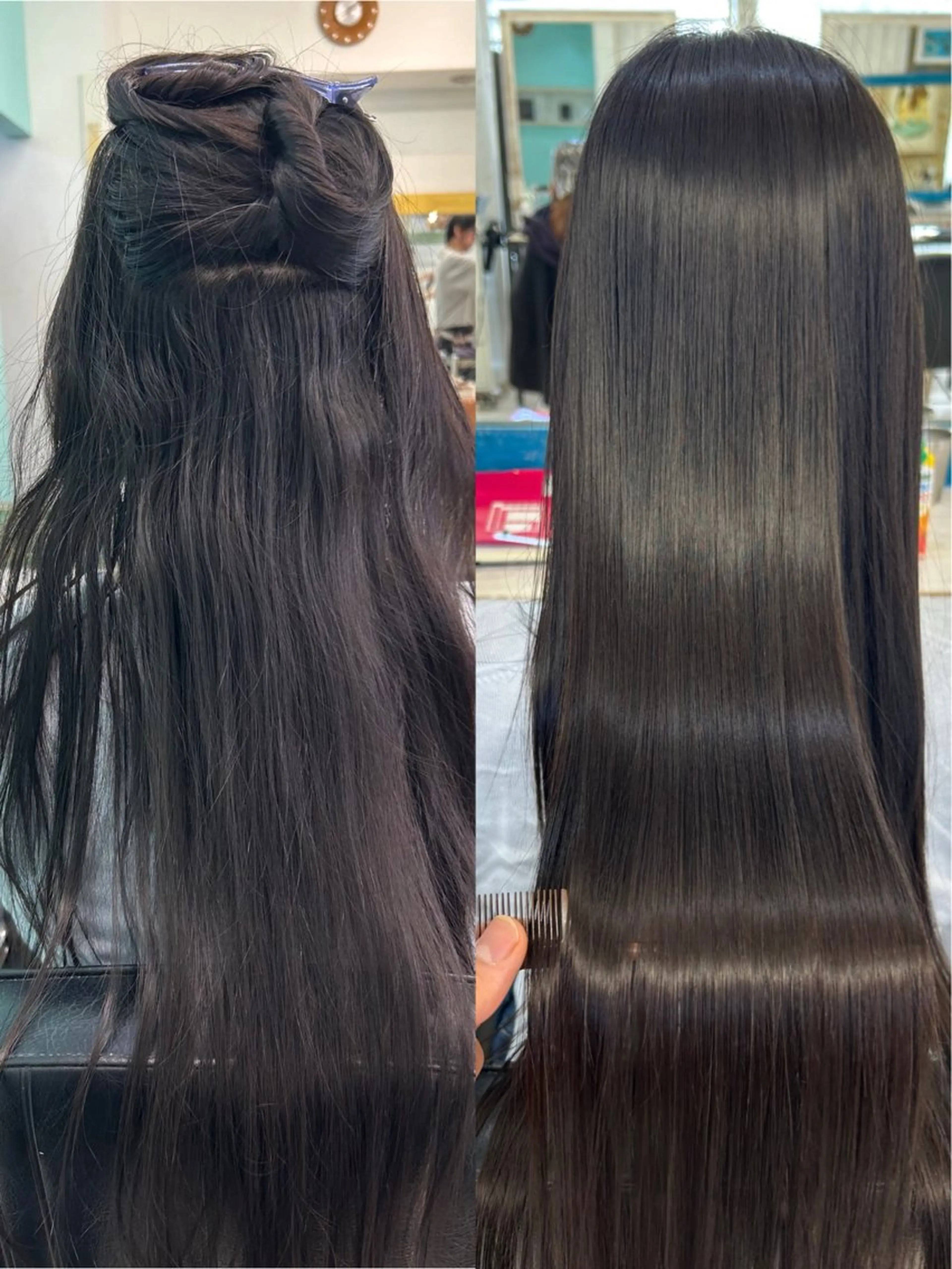 ロング 縮毛矯正 カット 縮毛矯正 トリートメント LOMKH所属・シールエクステ/ レイヤー/タツヤのヘアスタイル