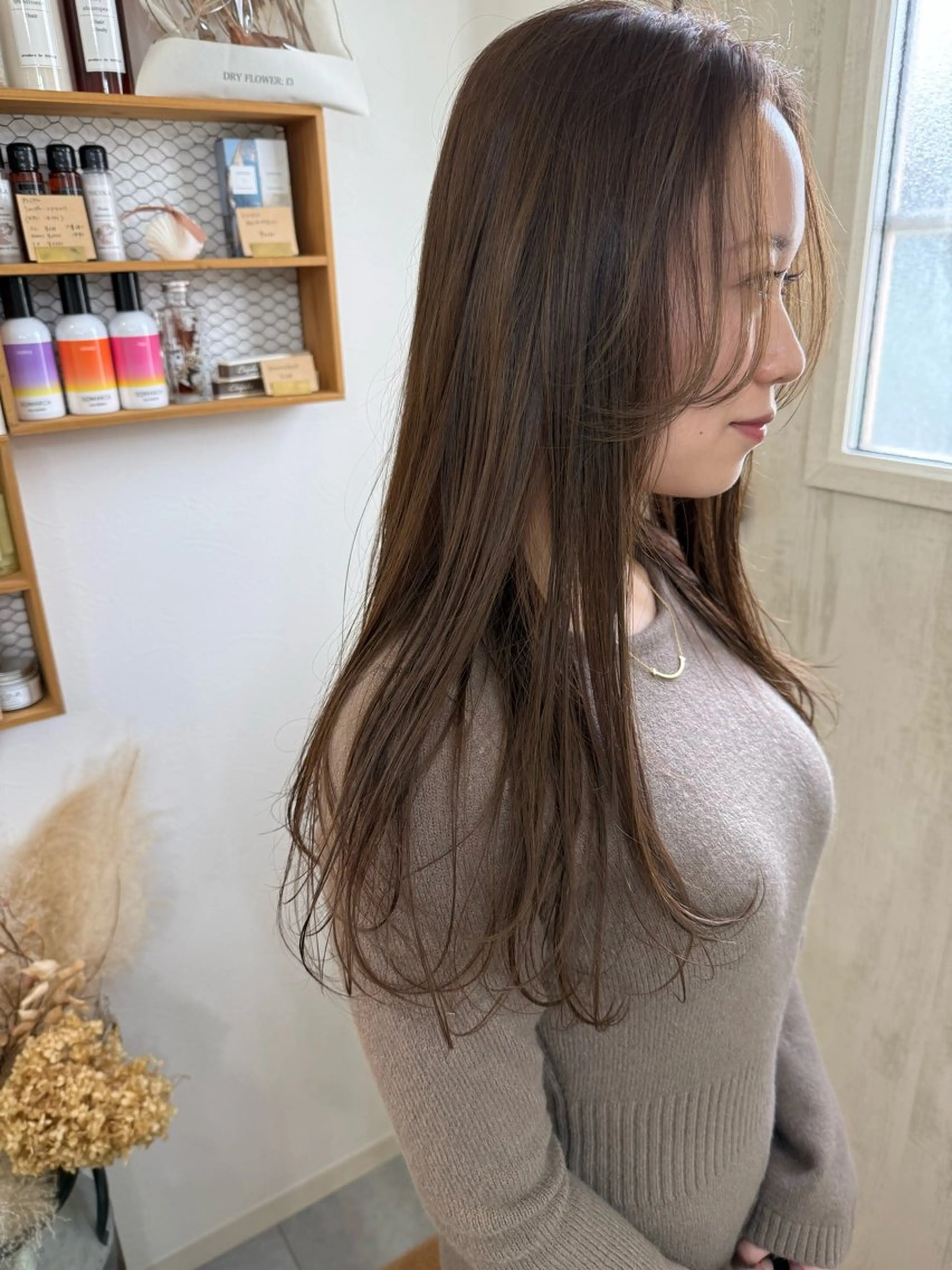 🦄1番人気⸜ෆ⸝ カット+アディクシー透明感カラー+トリートメントの写真