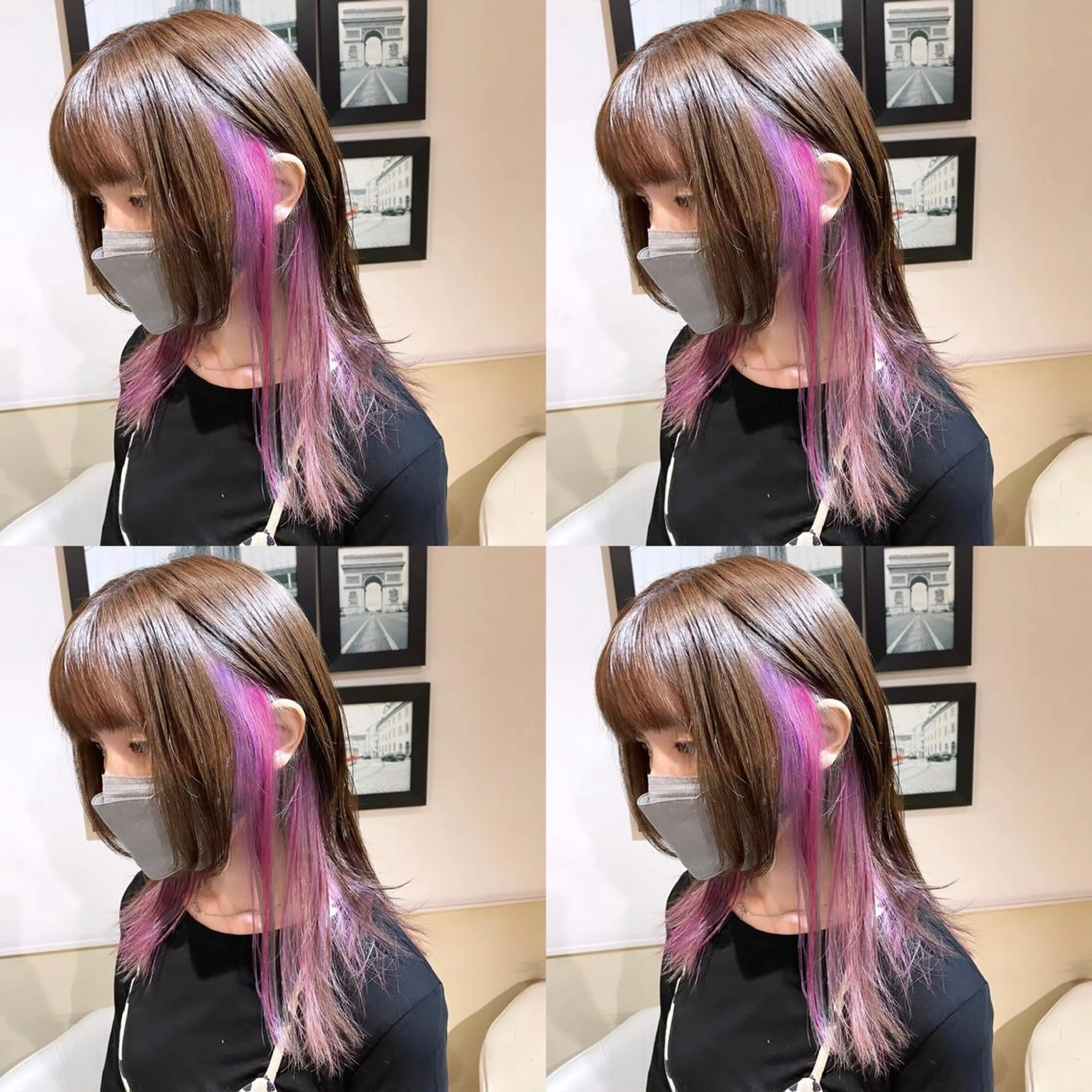 セミロング カラー ユニコーンカラー 🌟トップデザイナー 高橋🌟のヘアスタイル