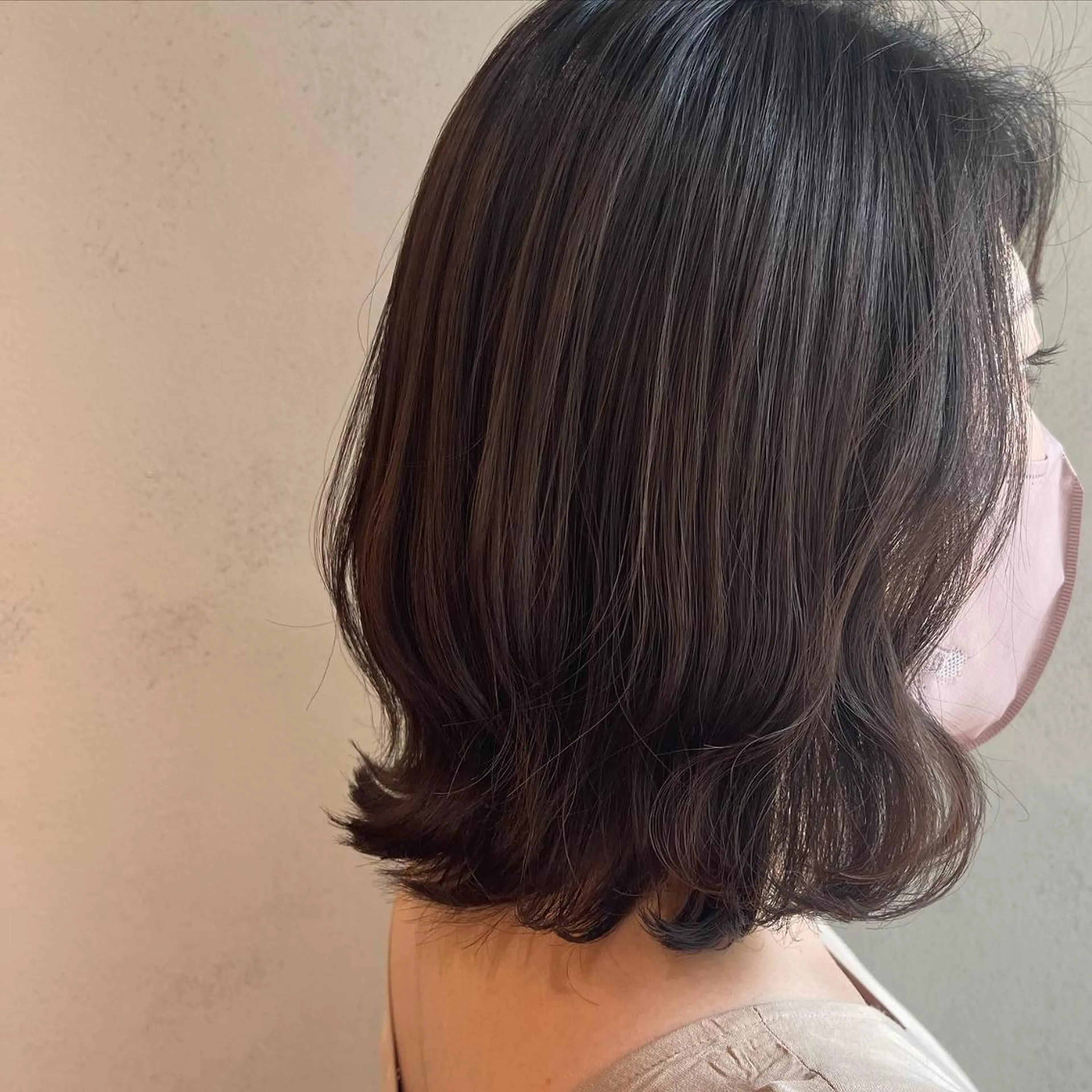 ミディアム カラー ヘアアレンジ イルミナカラー 髪質改善 レイヤーカット 外ハネヘア 縮毛矯正 ❥【韓国風ヘア】 stylist 林❥のエステ・リラクイメージ