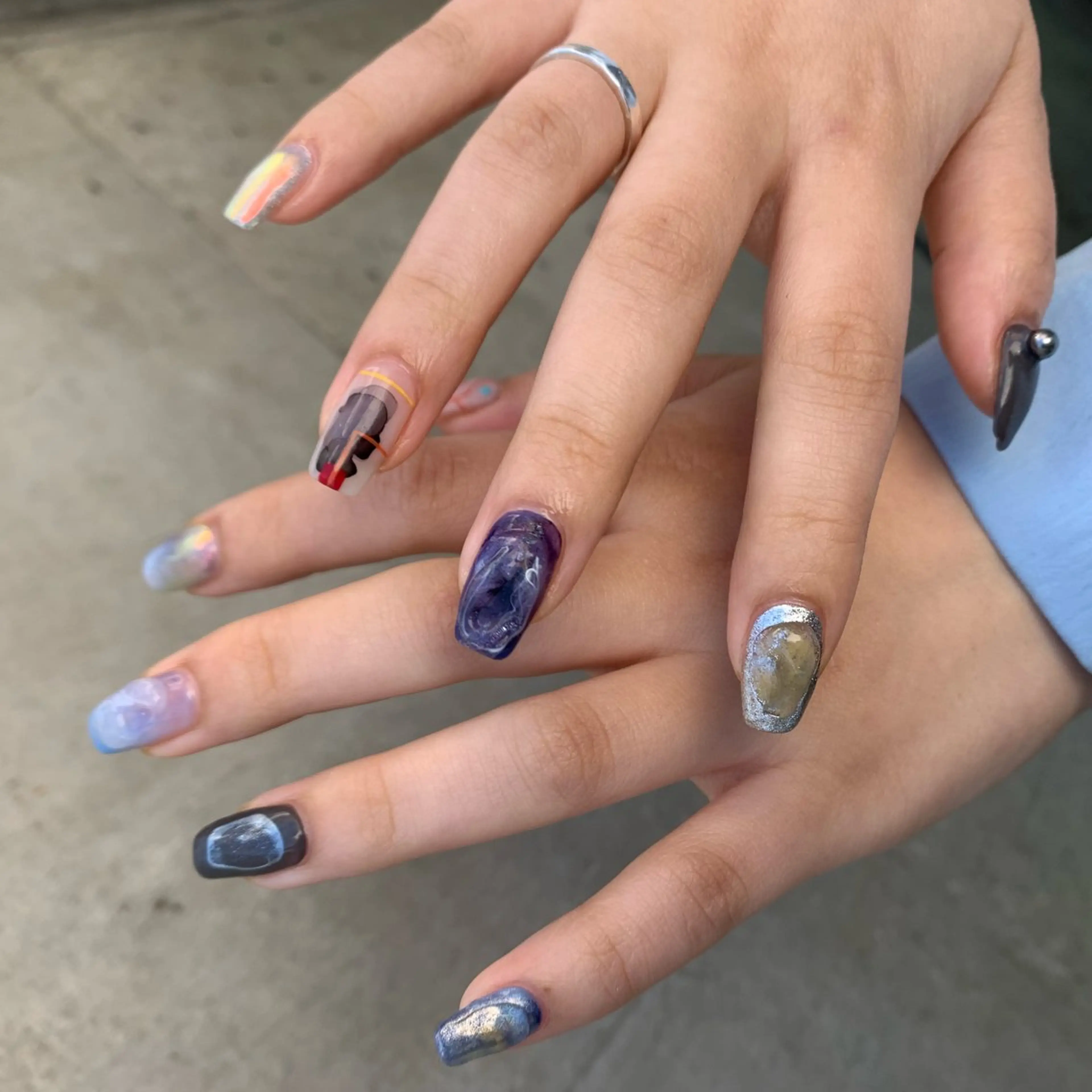 ネイル ハンドネイル YUKIMO🍎名駅 /ニュアンスのネイルデザイン