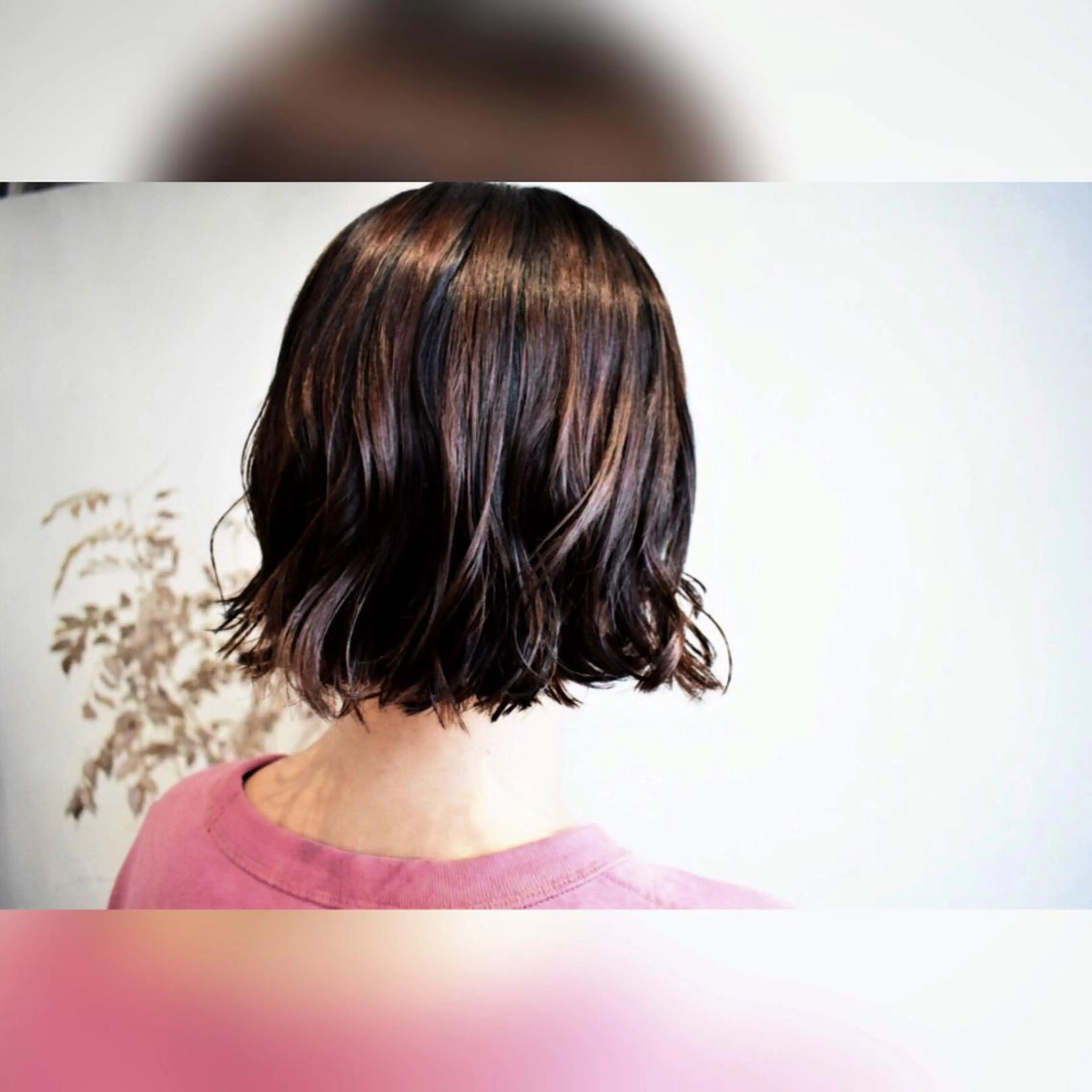 ショート カラー ブラウンカラー カシス レッドカラー マイ 【川口】のヘアスタイル