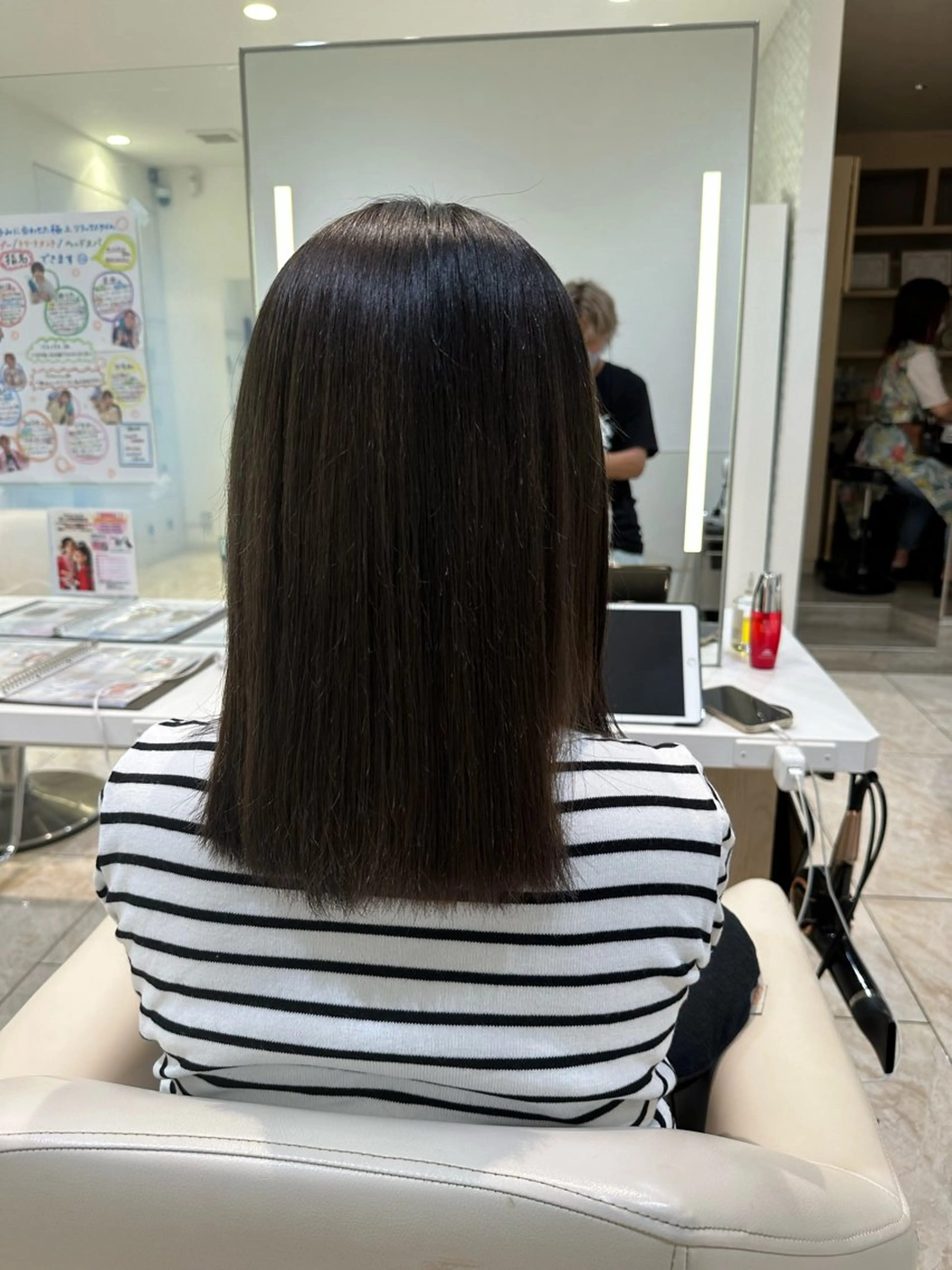 セミロング カラー 波巻パーマ/毛流れ パーマ☘️りゅうせいのヘアスタイル