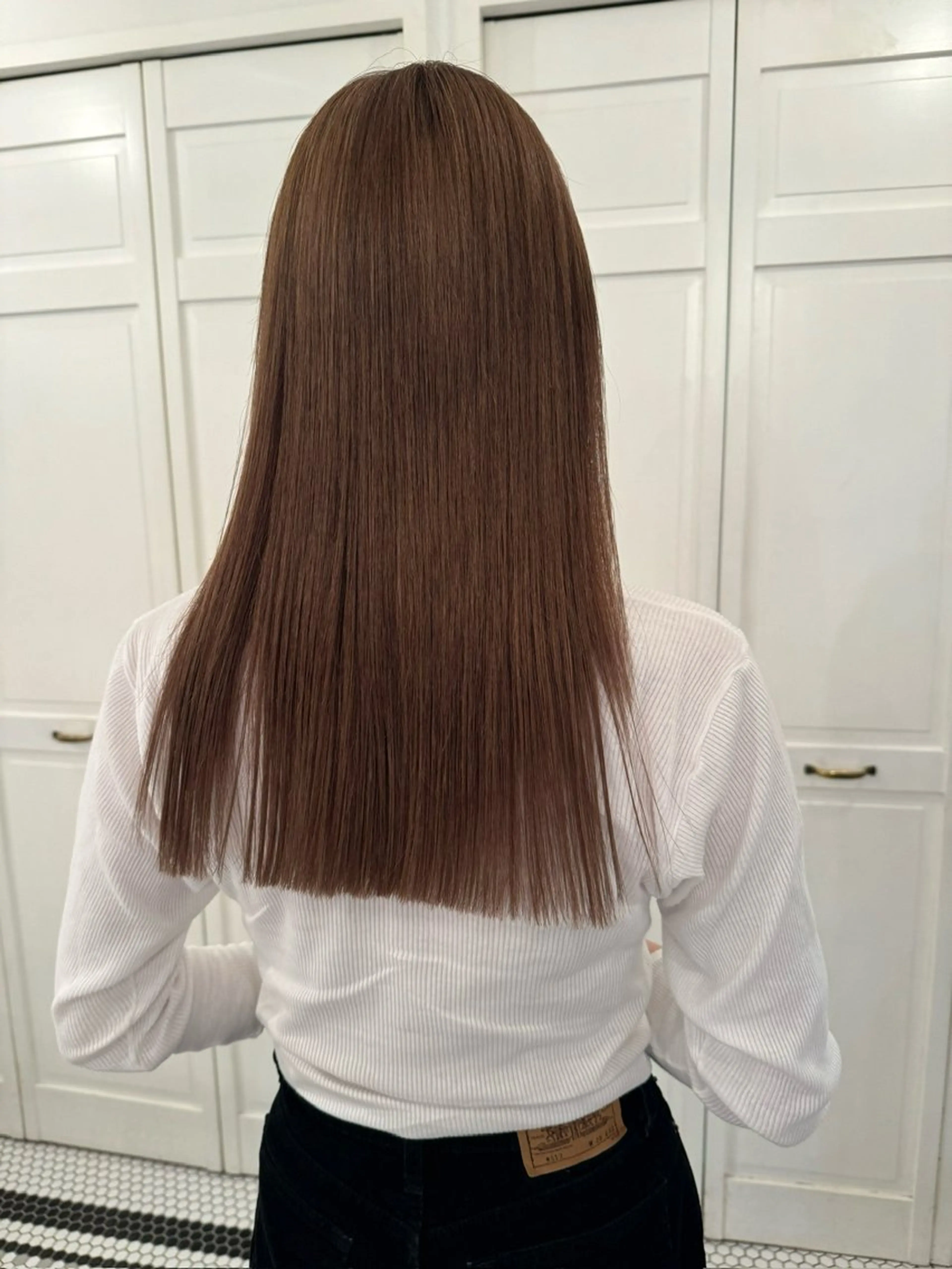 カラー ヘアカラー ブリーチカラー🎀 韓国風/寺門美優のヘアスタイル