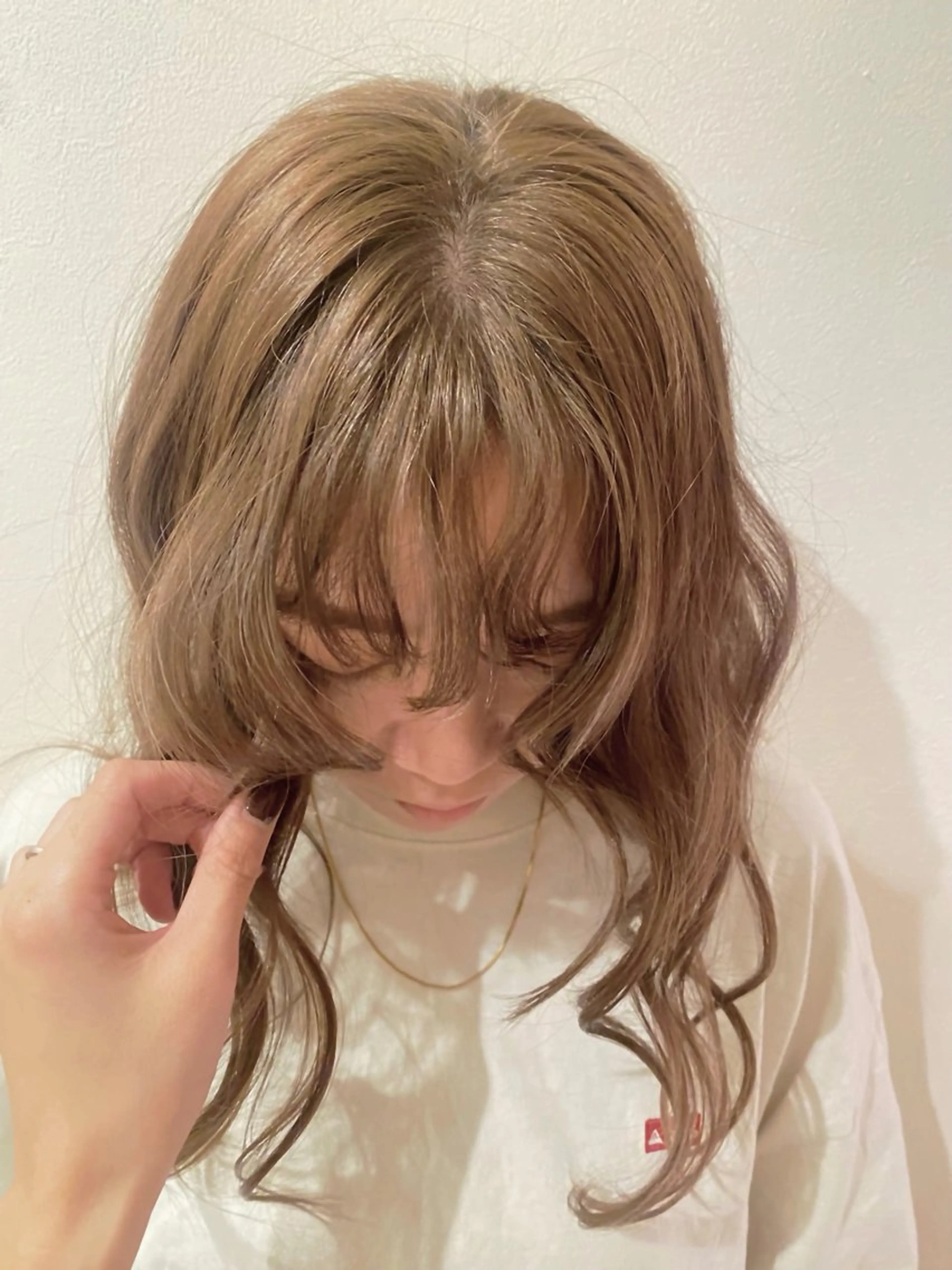 ブリーチリタッチ➕オンカラー(イルミナ・ルフレカラー使用)モデル✨色落ちも綺麗なハイトーンに🌬️の写真