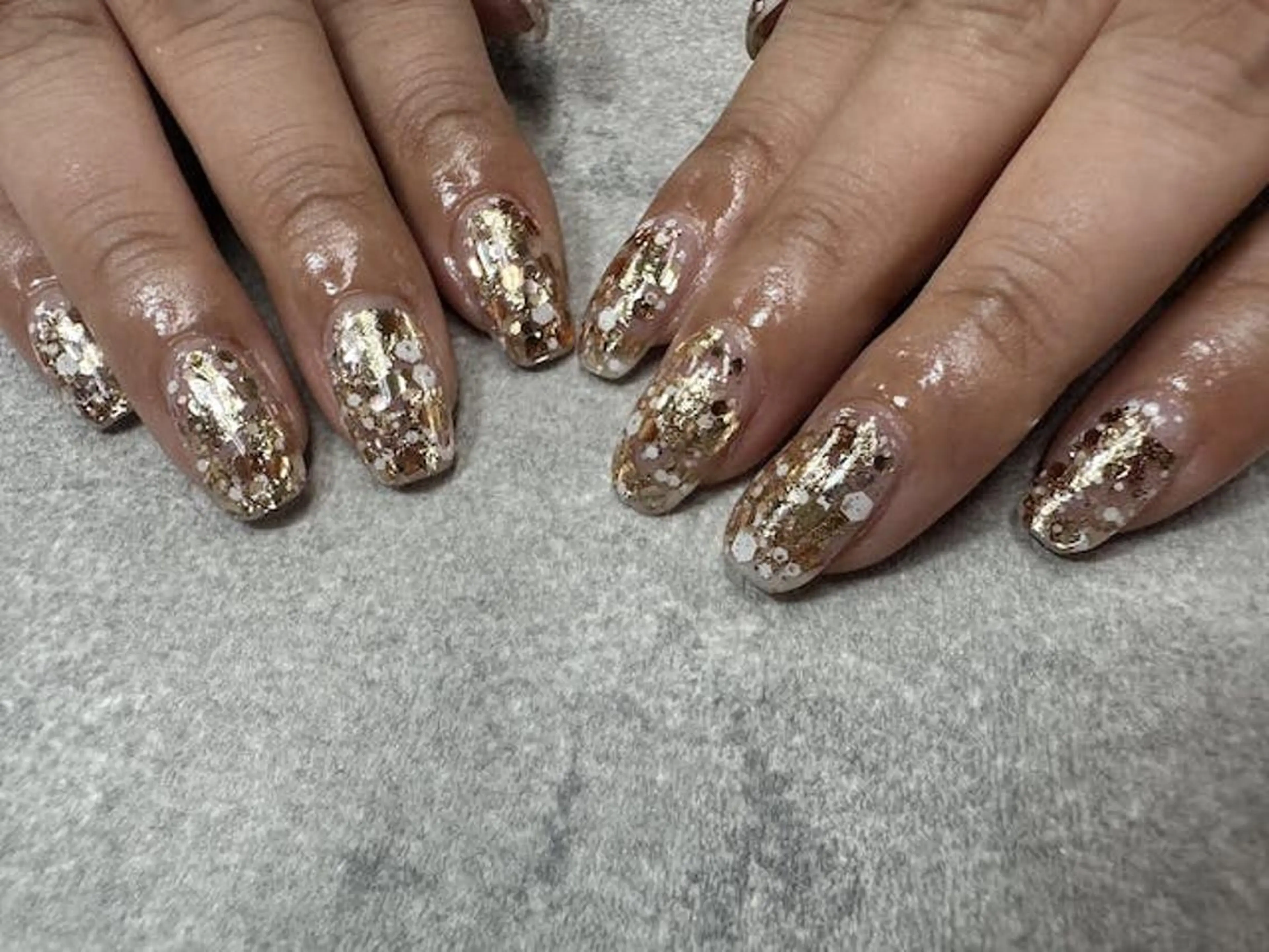 ネイル フットネイル フレンチネイル ジェルネイル ガラスフレンチ グラデーション ハンドネイル ハンドケア FASTNAIL PLUS 新宿店のネイルデザイン