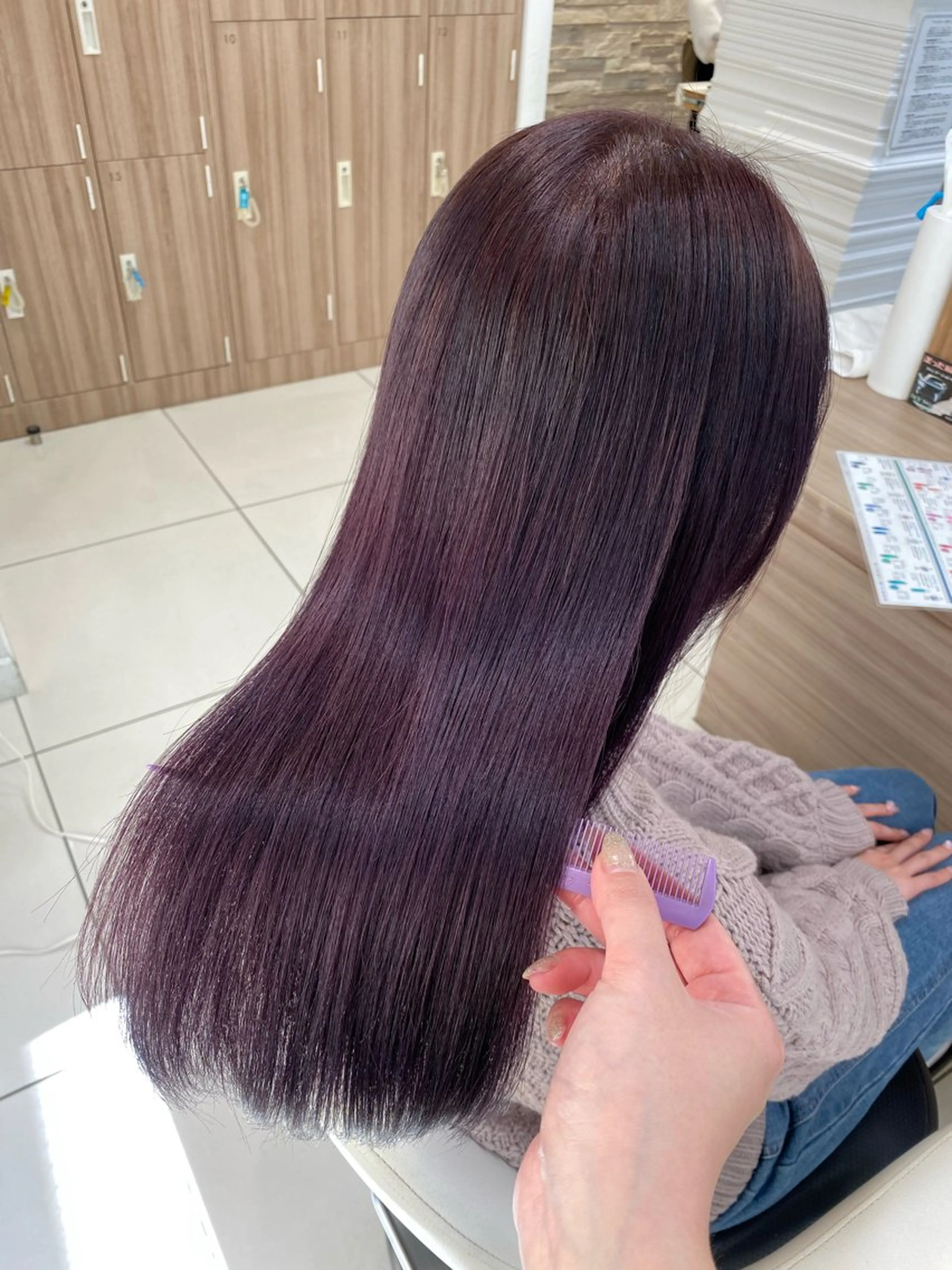 カット＋髪質改善カラー＋トリートメントの写真