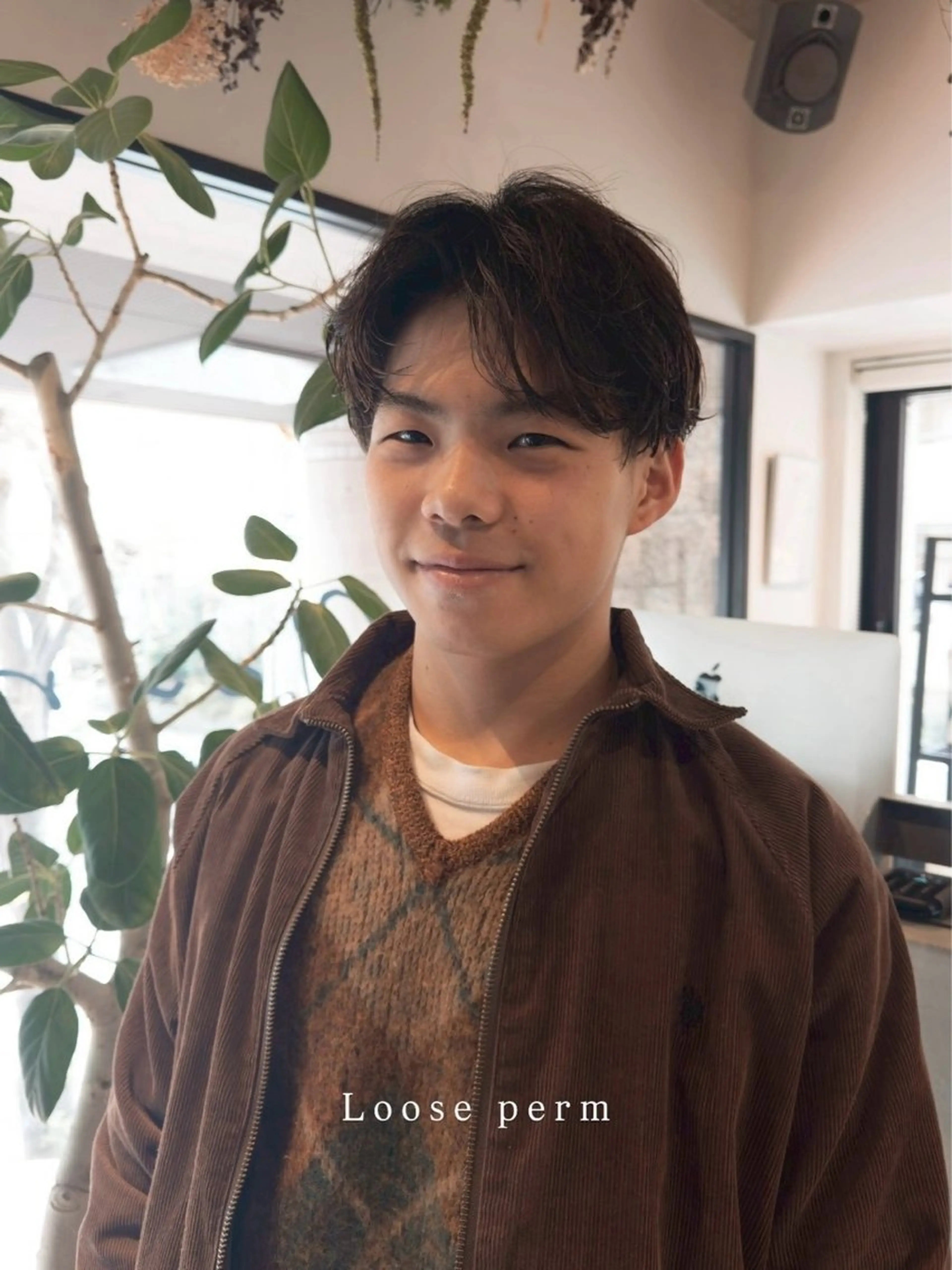 パーマ メンズ カット パーマ saki/メンズパー マ・ハイトーン/大名のヘアスタイル