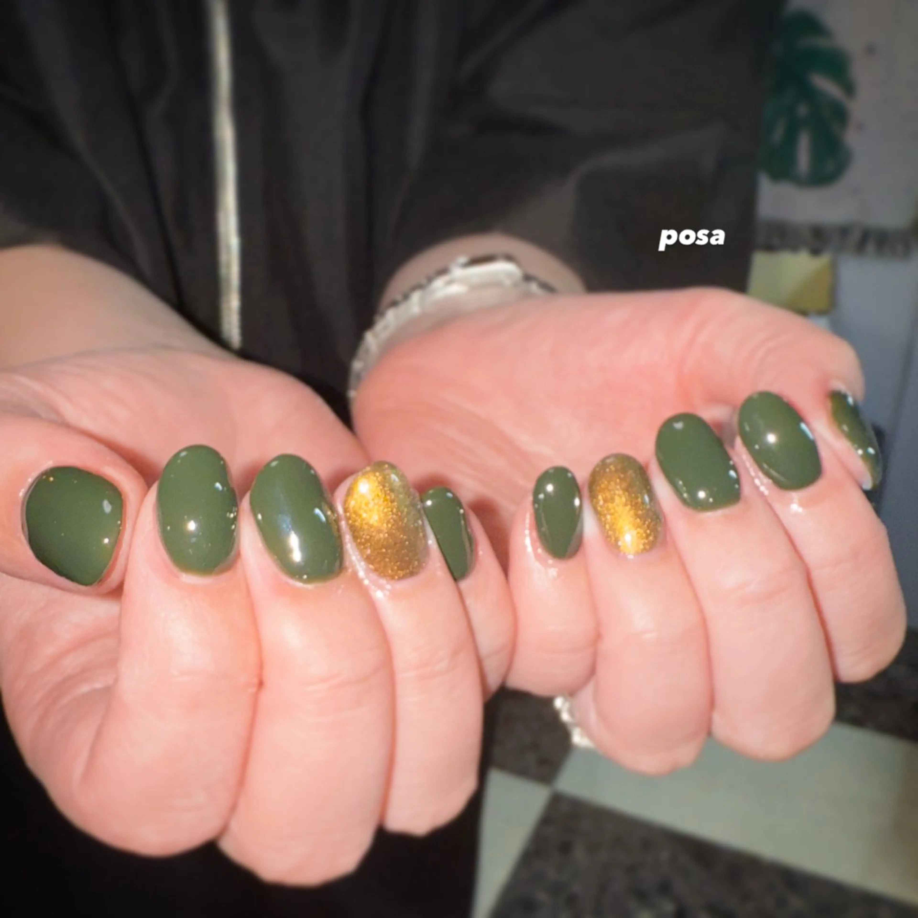 ネイル ワンカラーネイル シンプルネイル ハンドネイル posa nail モエミのネイルデザイン