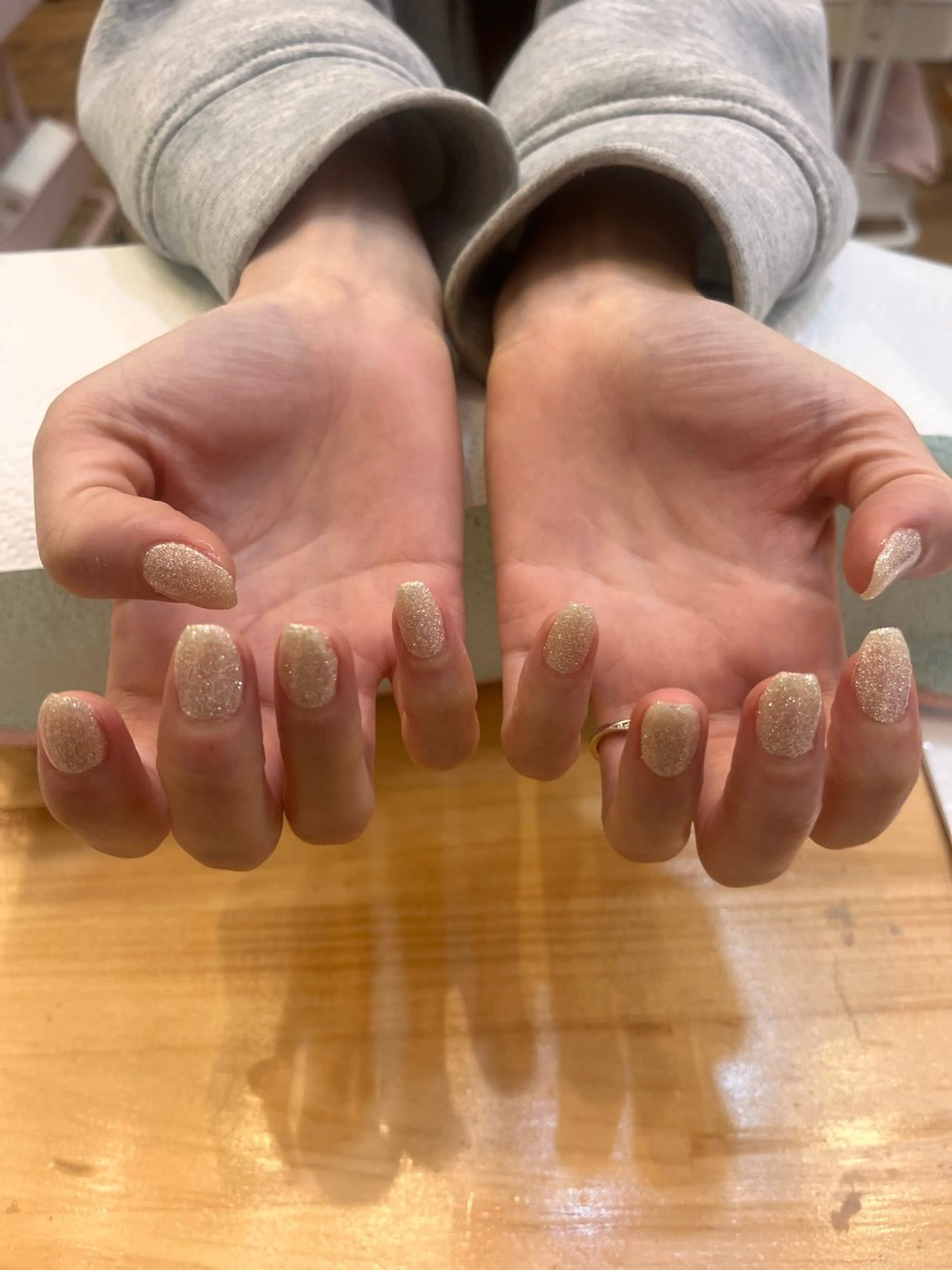 ネイル ラメ(グリッター) ワンカラーネイル nailAlaia 妙典店   アイリのネイルデザイン