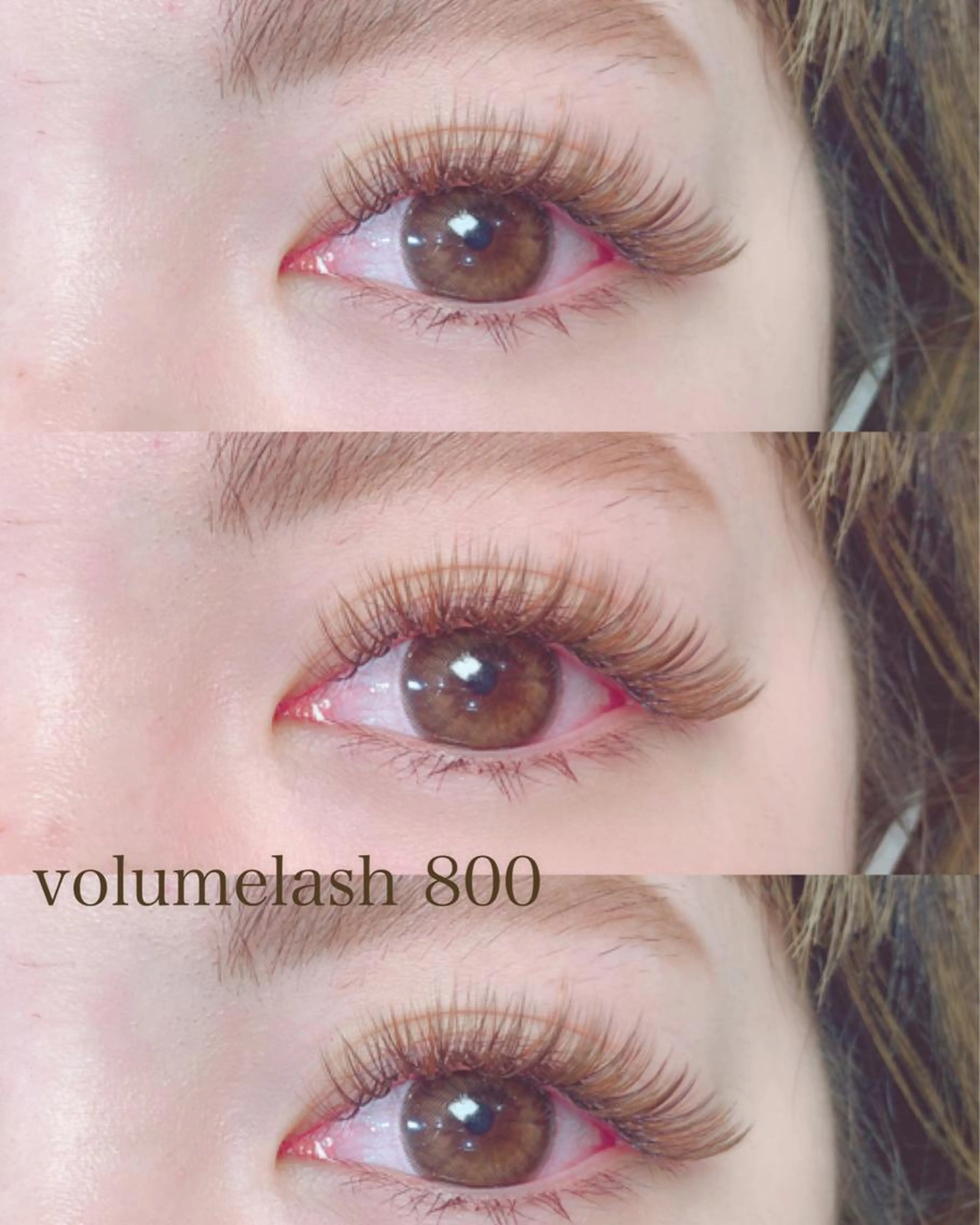 🌿ボリュームラッシュ600本​〜​800本☺︎🌿本数はメッセージにてお伝えください❤︎【再来＋1000円】の写真