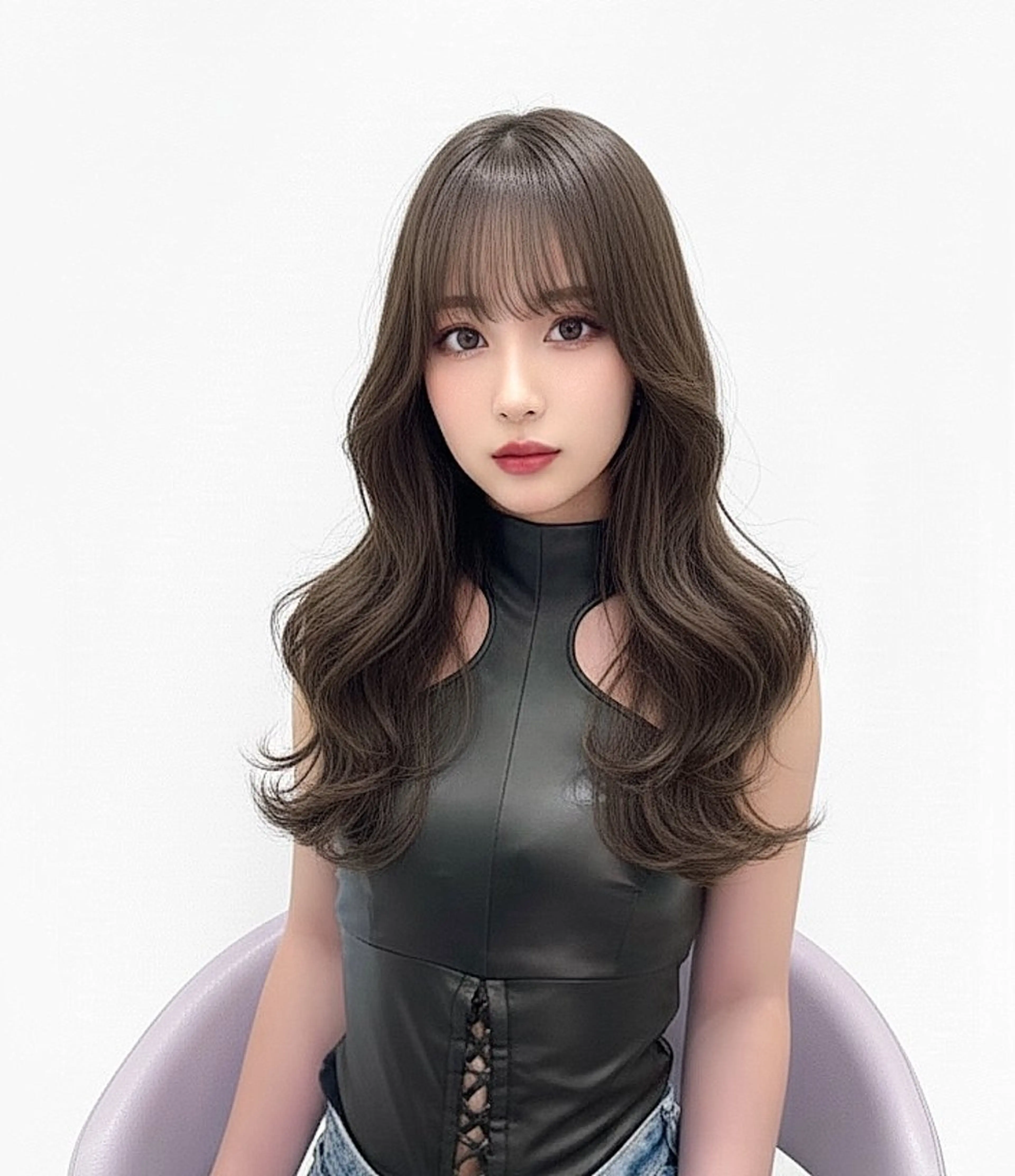 ロング カラー カット ヘアカラー トリートメント 韓国ヘア/髪質改善 TAKAHIROのヘアスタイル