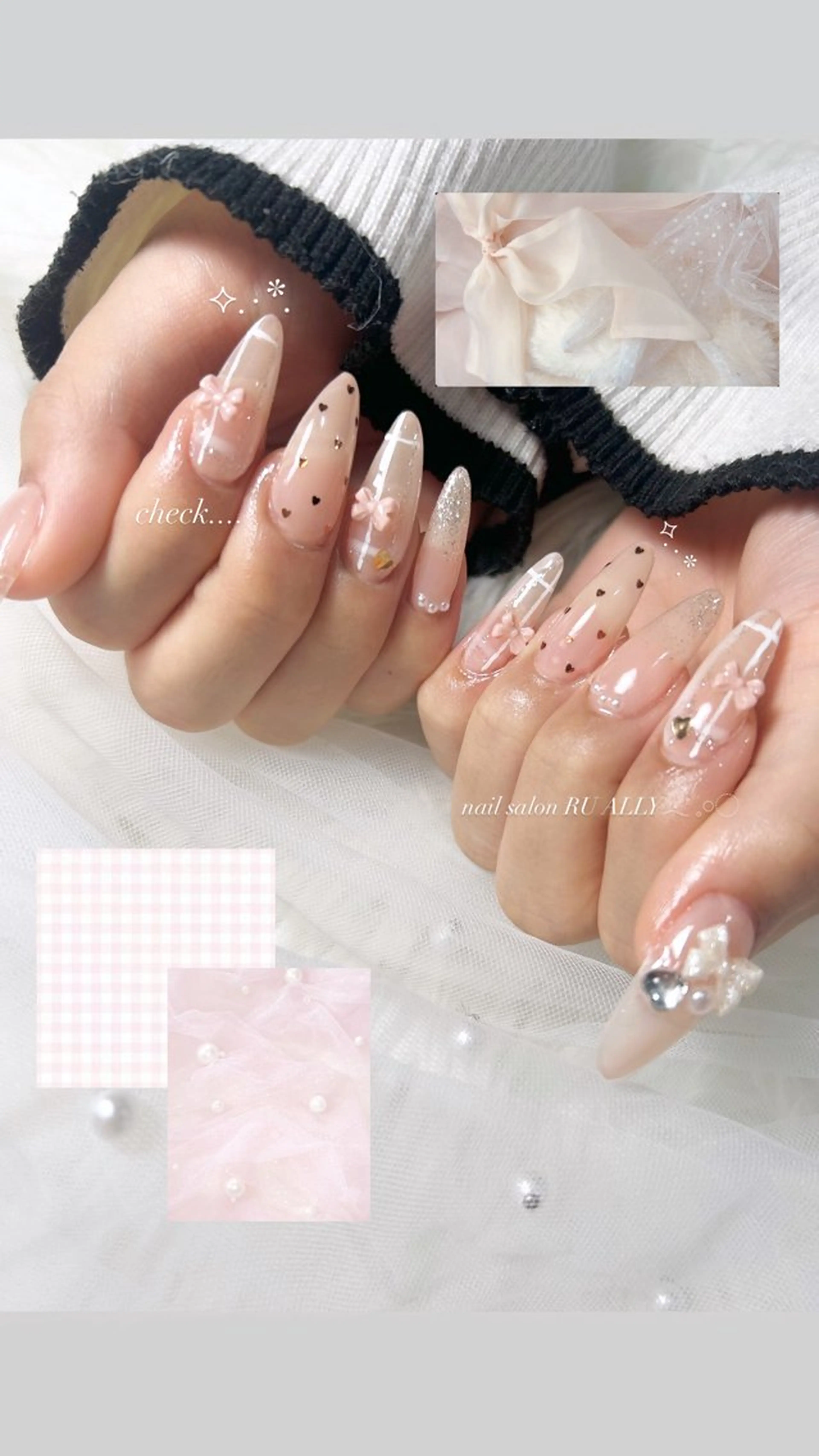 ネイル ハンドネイル nail salon RU ALLY所属・🧸RU ALLY ANN‪ෆ‪.*･ﾟのネイルデザイン