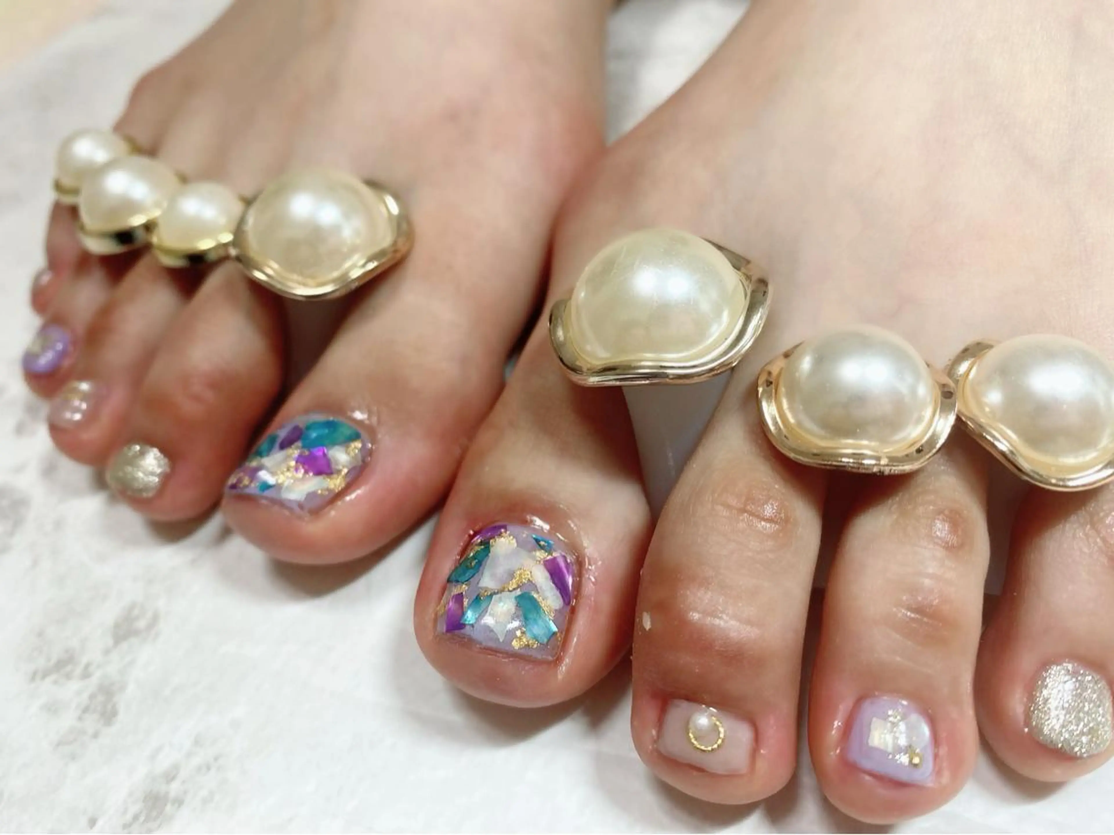 ネイル 持ち込み フットネイル Era nailのネイルデザイン