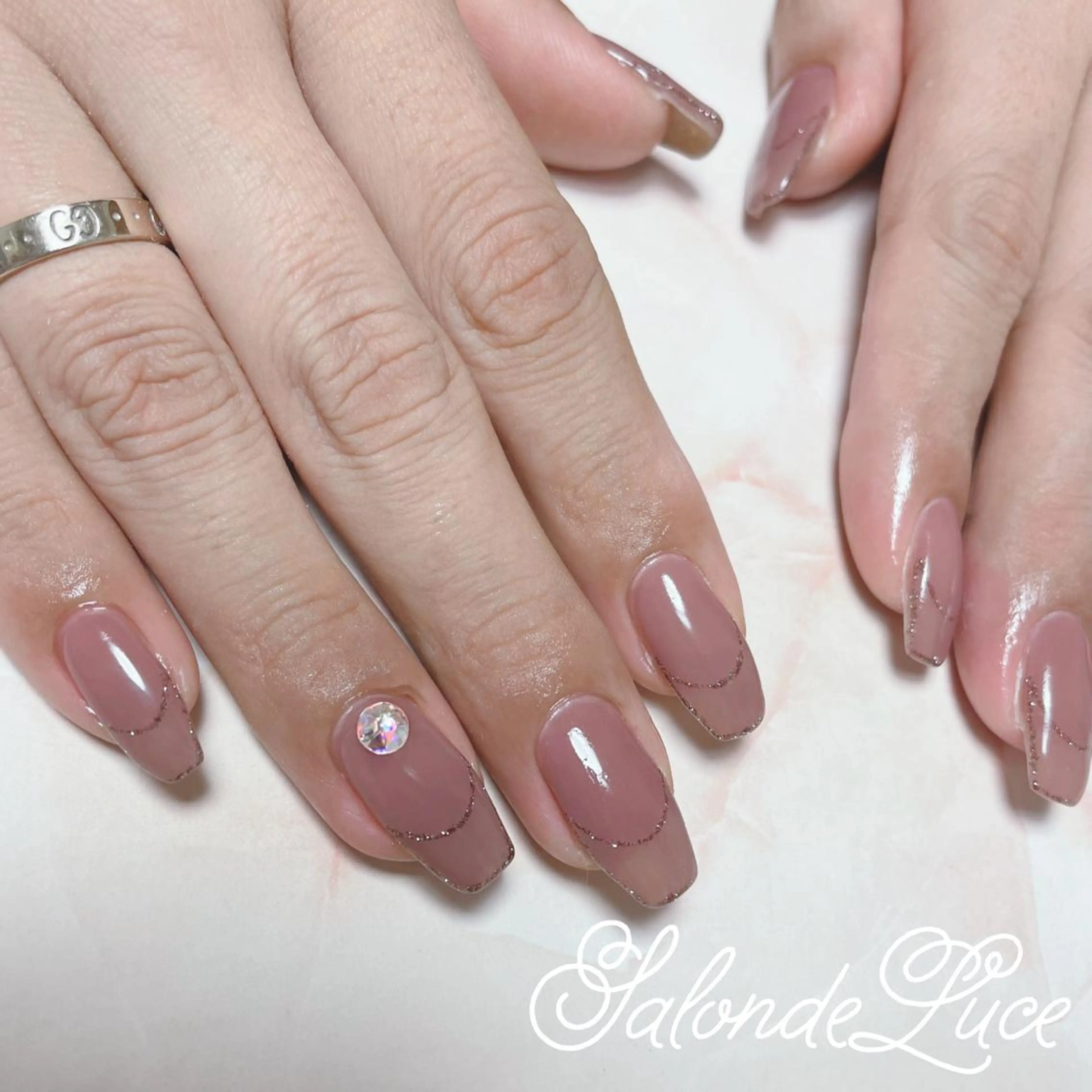 ネイル フレンチネイル ワンカラーネイル Salon de Luceのネイルデザイン