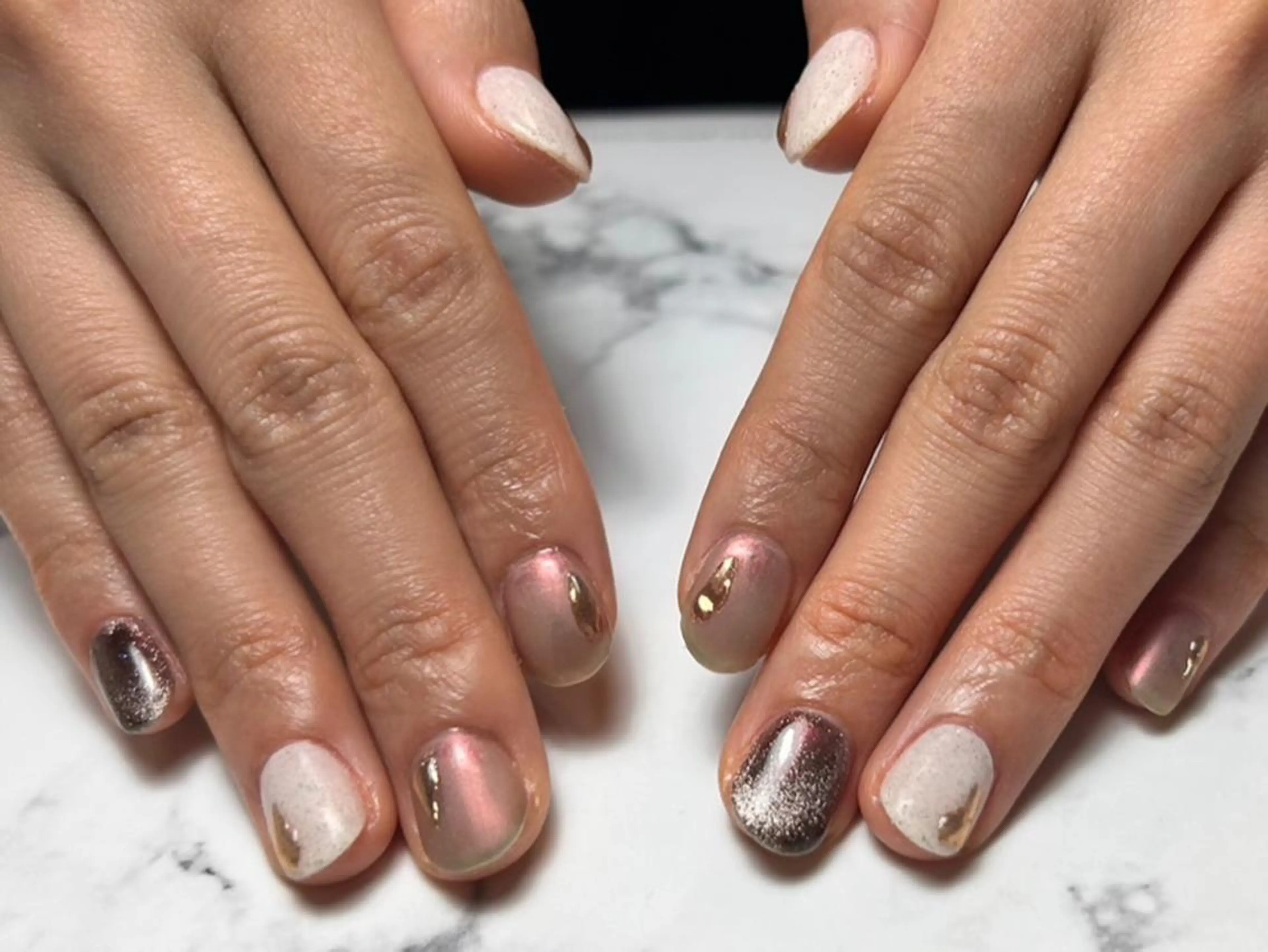 ネイル アートネイル ロングネイル シンプルネイル Nailist Honamiのネイルデザイン