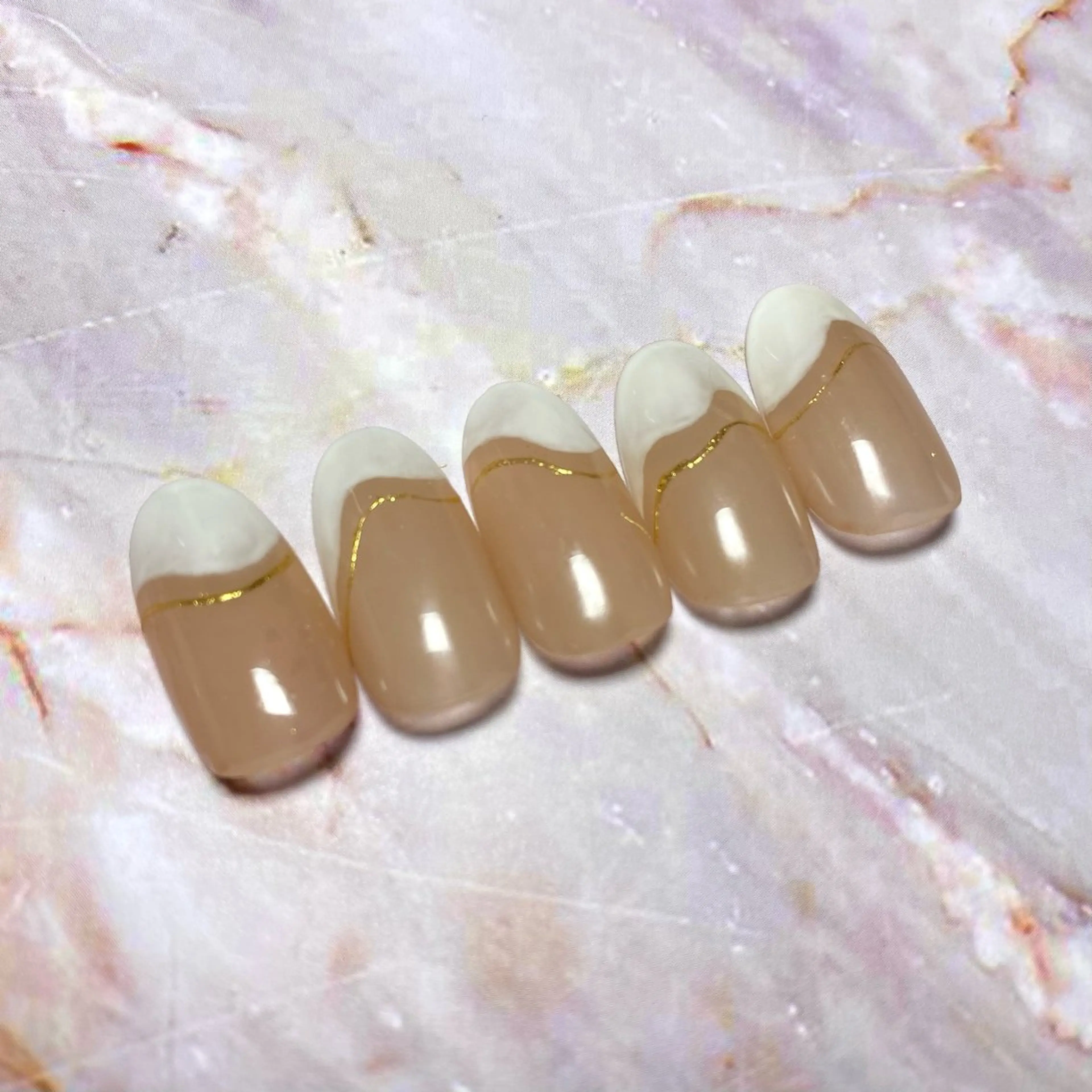 ネイル フレンチネイル 持ち込み ニュアンスネイル Atelier S.nailのネイルデザイン