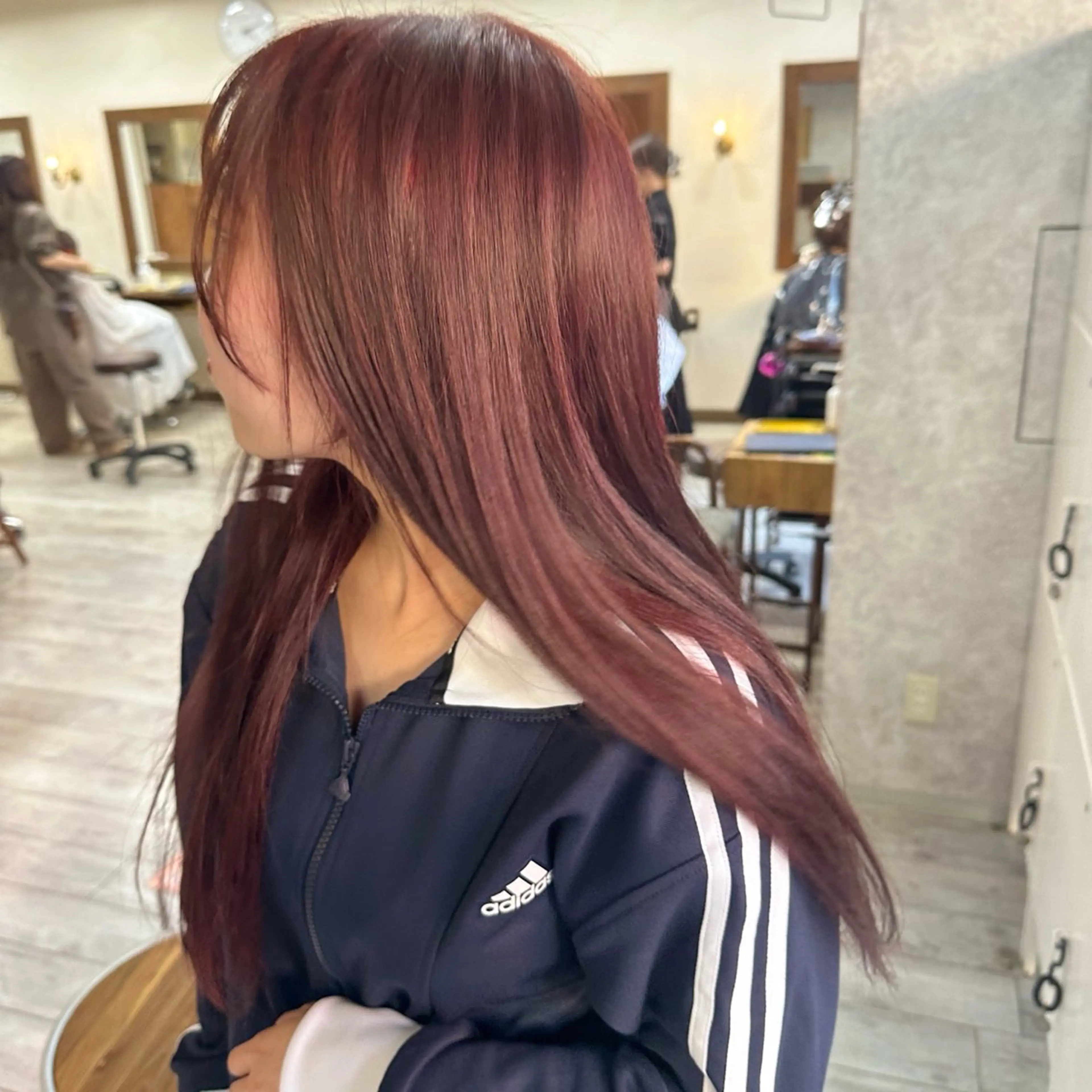 ロング カラー ブリーチ ブリーチなしカラー ヘアカラー トリートメント 高橋 みく/ minim 暖色のヘアスタイル