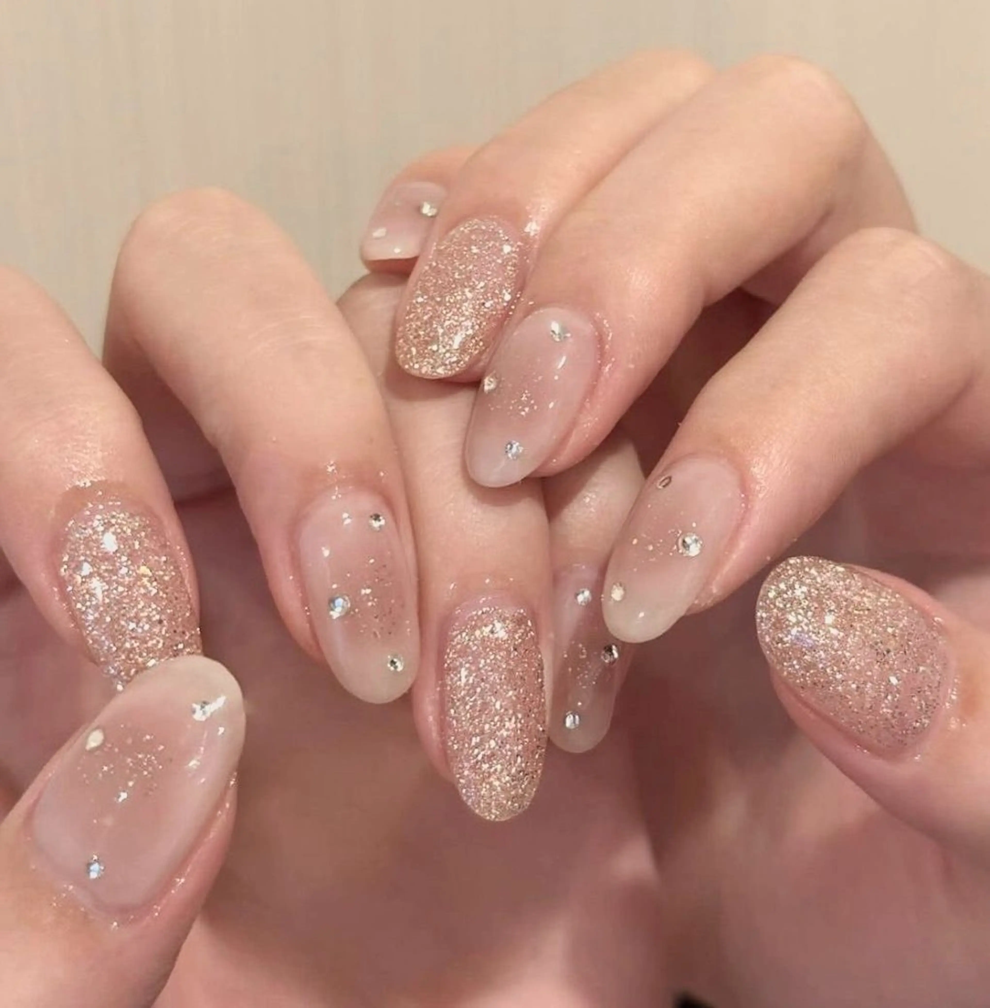 ネイル アートネイル チークネイル AIushe平井店 ななみのネイルデザイン