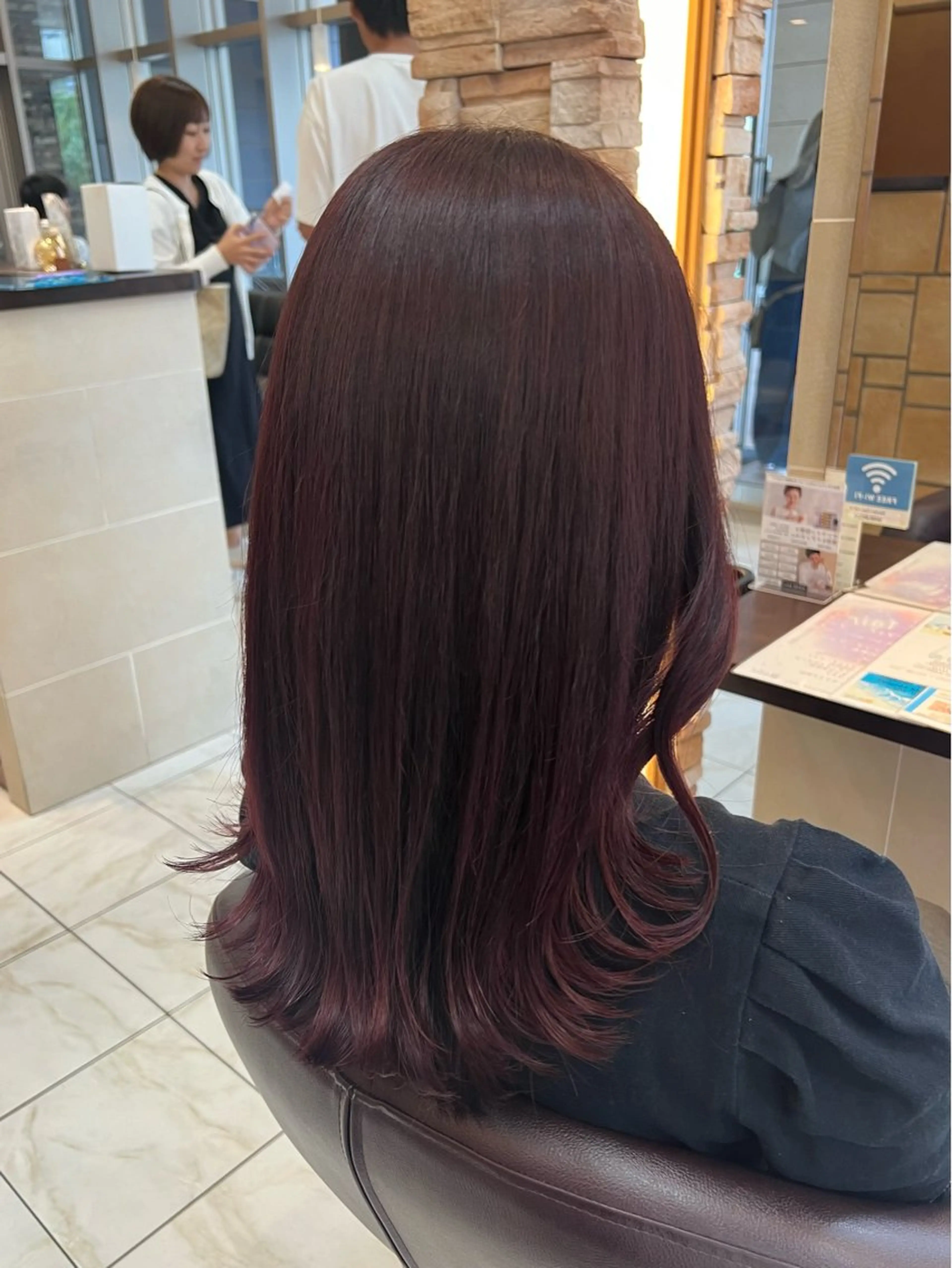 ロング カラー ピンクカラー ピンクパープル パープルカラー Luana .Rioneのマツエク・マツパデザイン