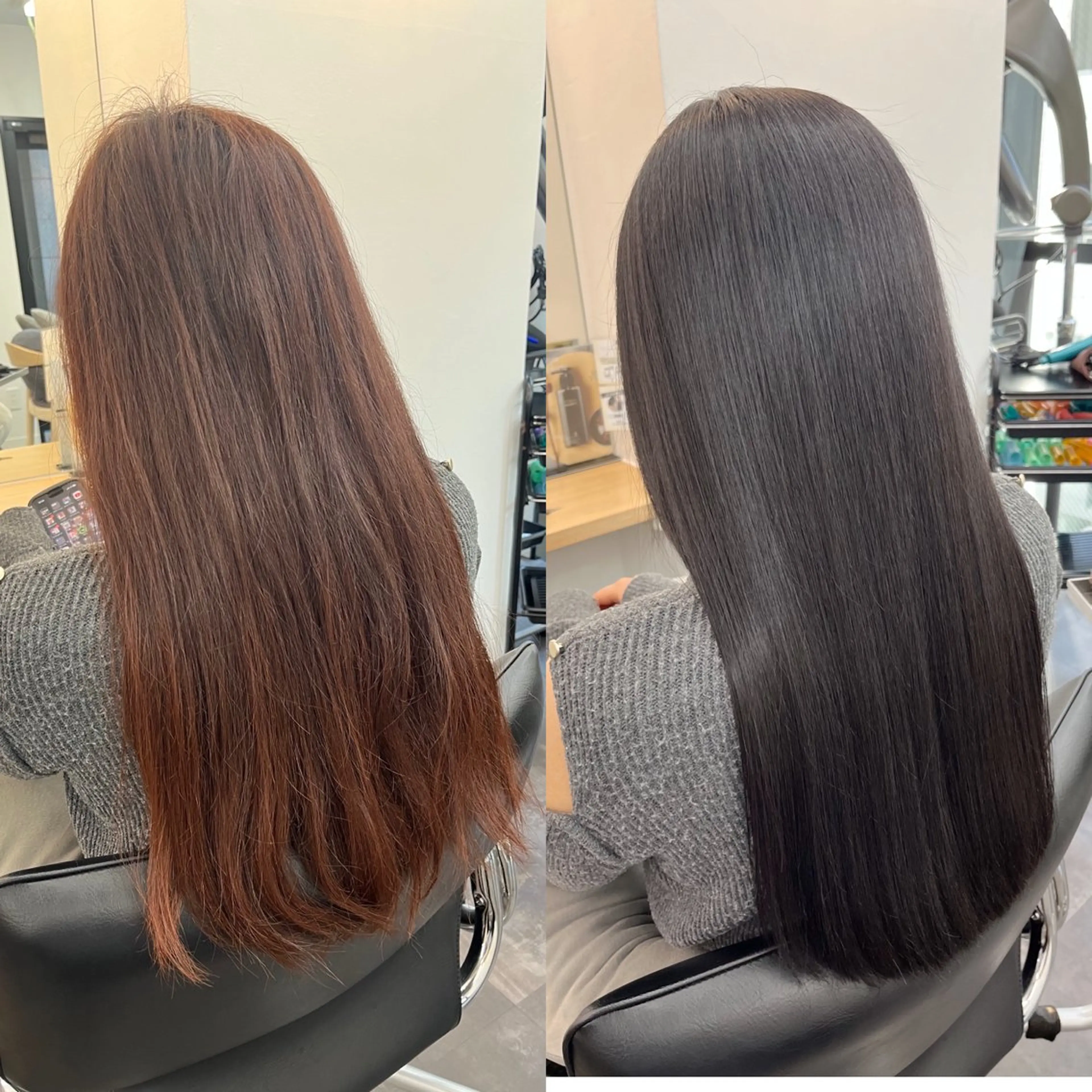 ロング カラー トリートメント mai🐷髪質改善 🖤透ける暗髪🖤のヘアスタイル