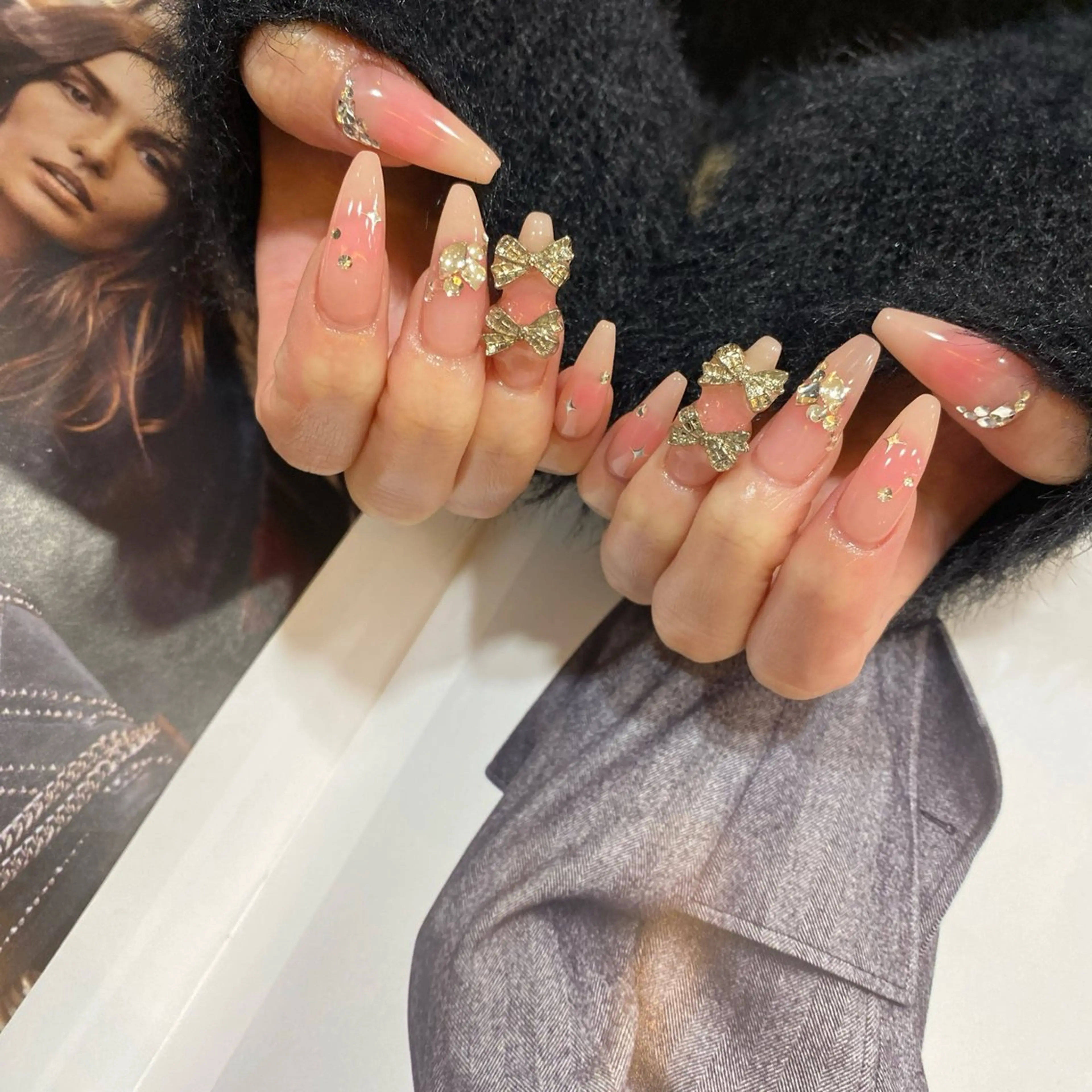 ネイル 春ネイル ワンホンネイル ハンドネイル Allure小山店 アミのネイルデザイン