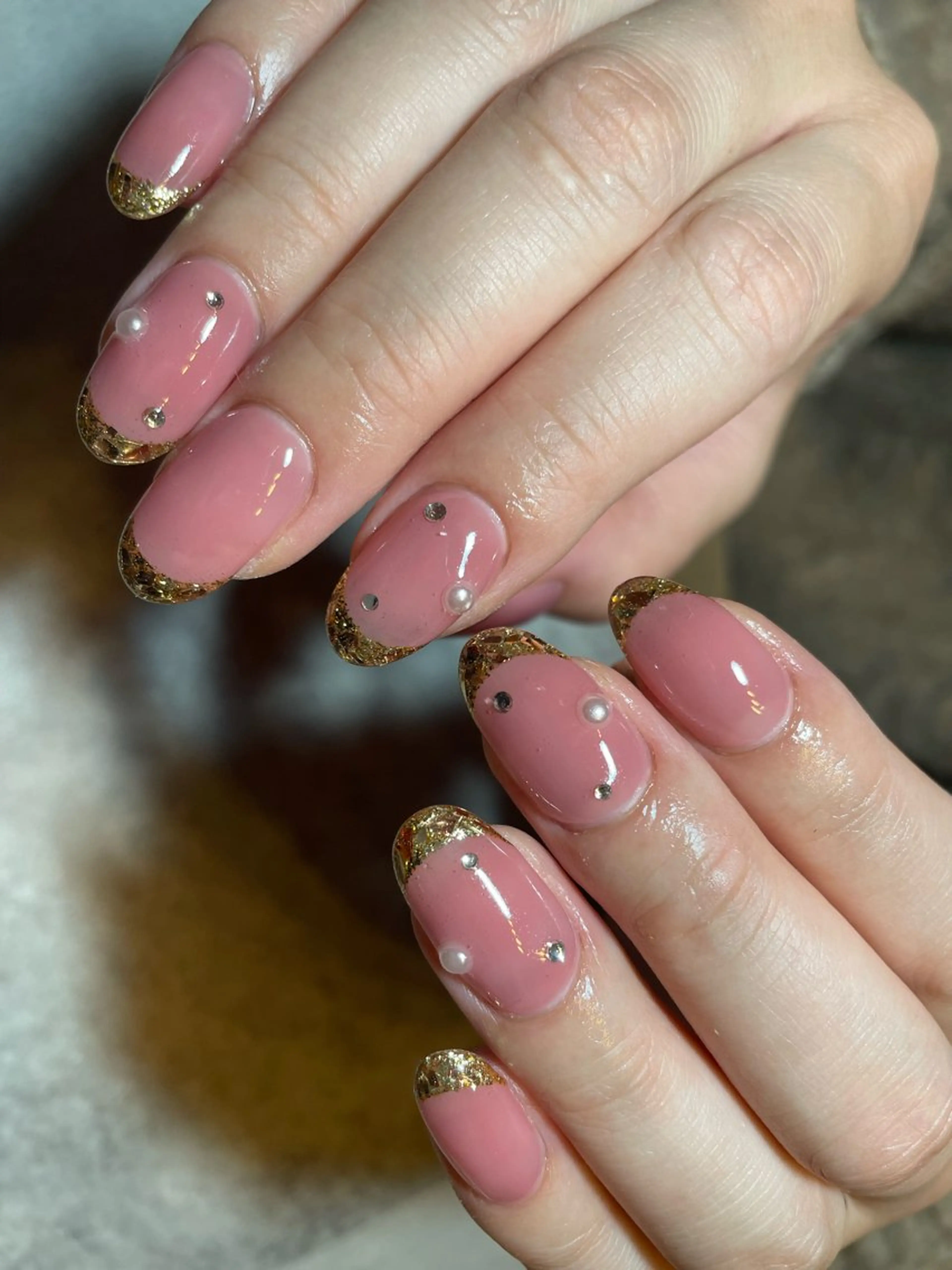 ネイル ハンドネイル nail salon ラピスラズリのネイルデザイン