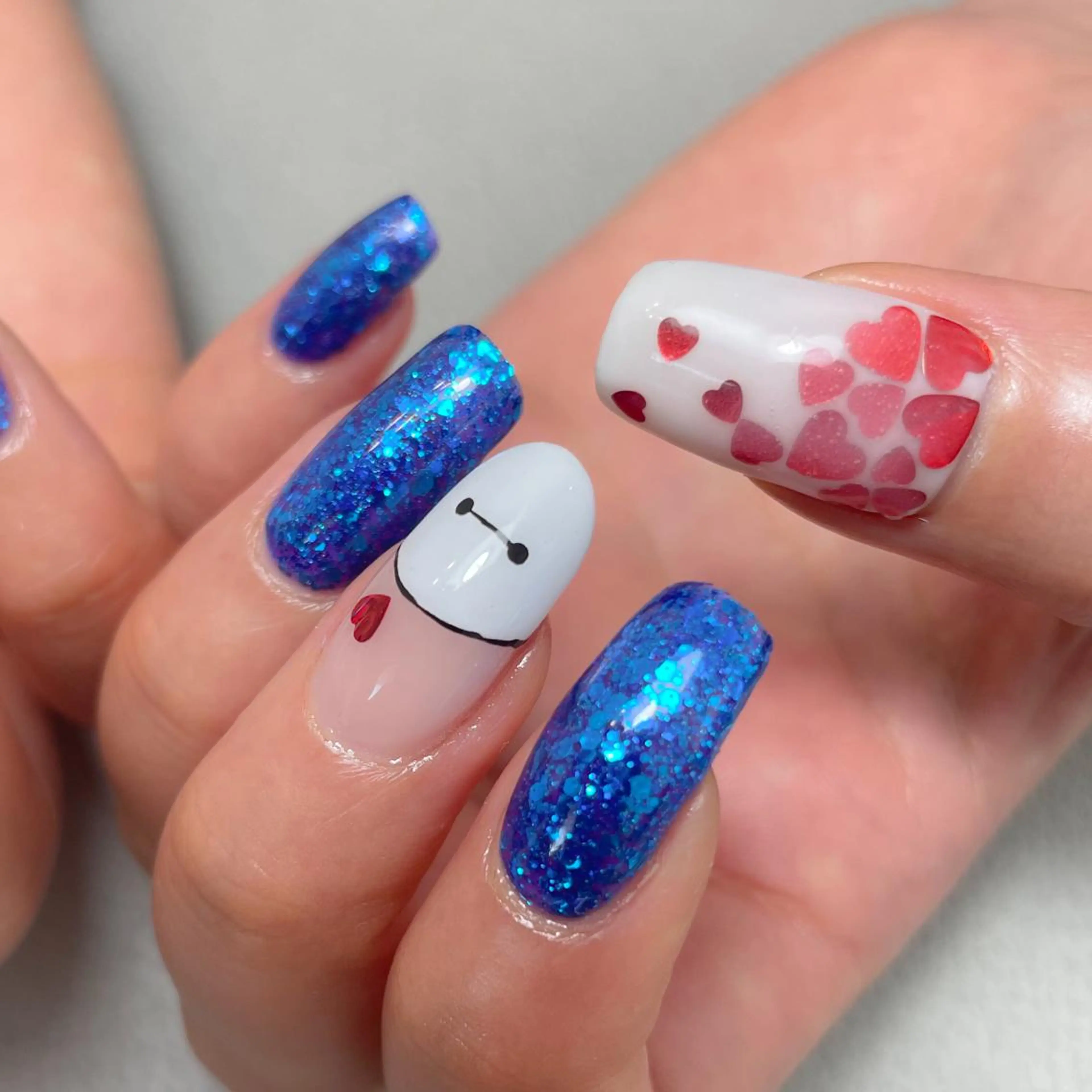 ネイル Rainbow nailsくろちゃんのネイルデザイン