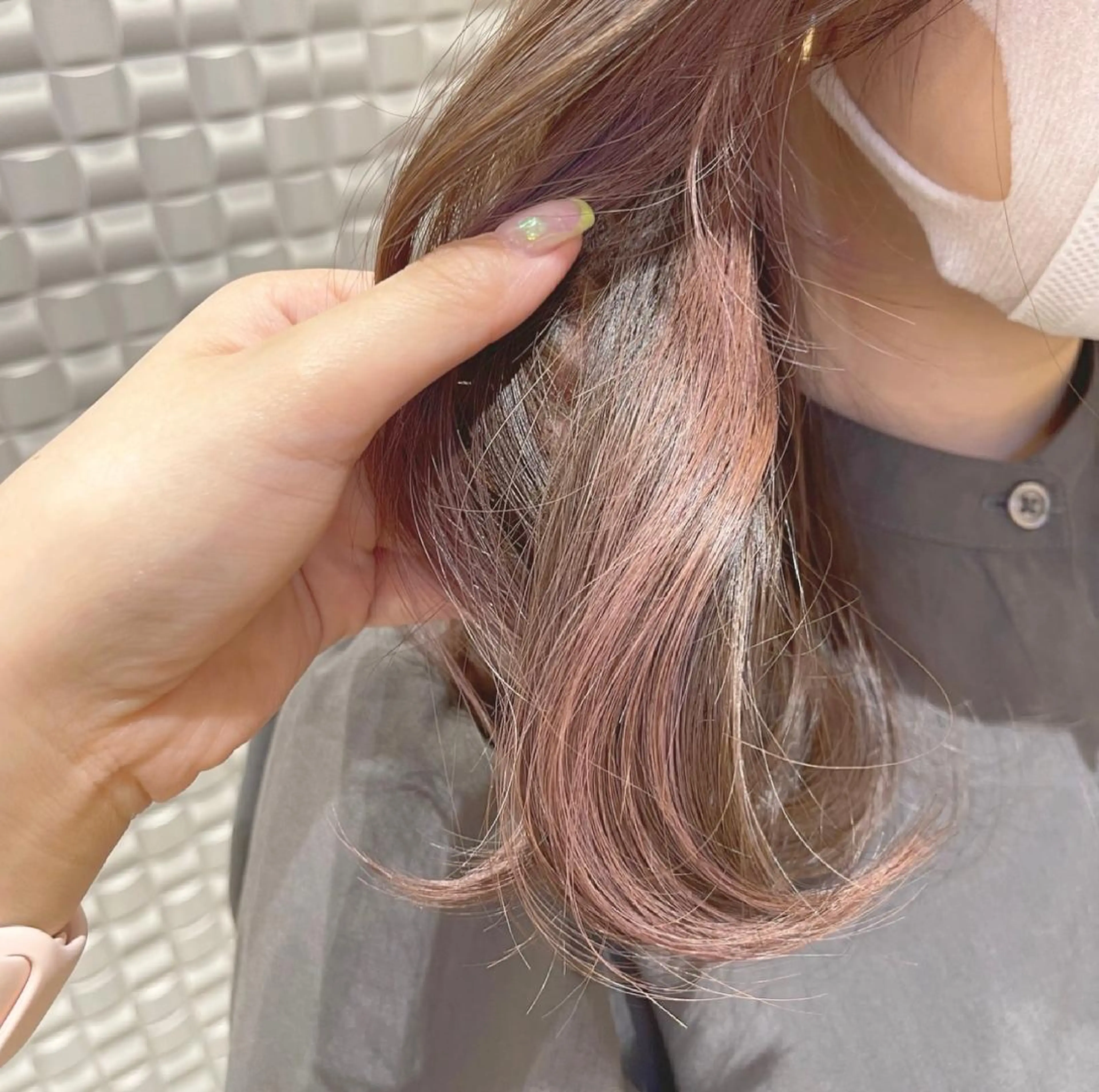 セミロング カラー 束感･似合わせ☽ mizunaのマツエク・マツパデザイン