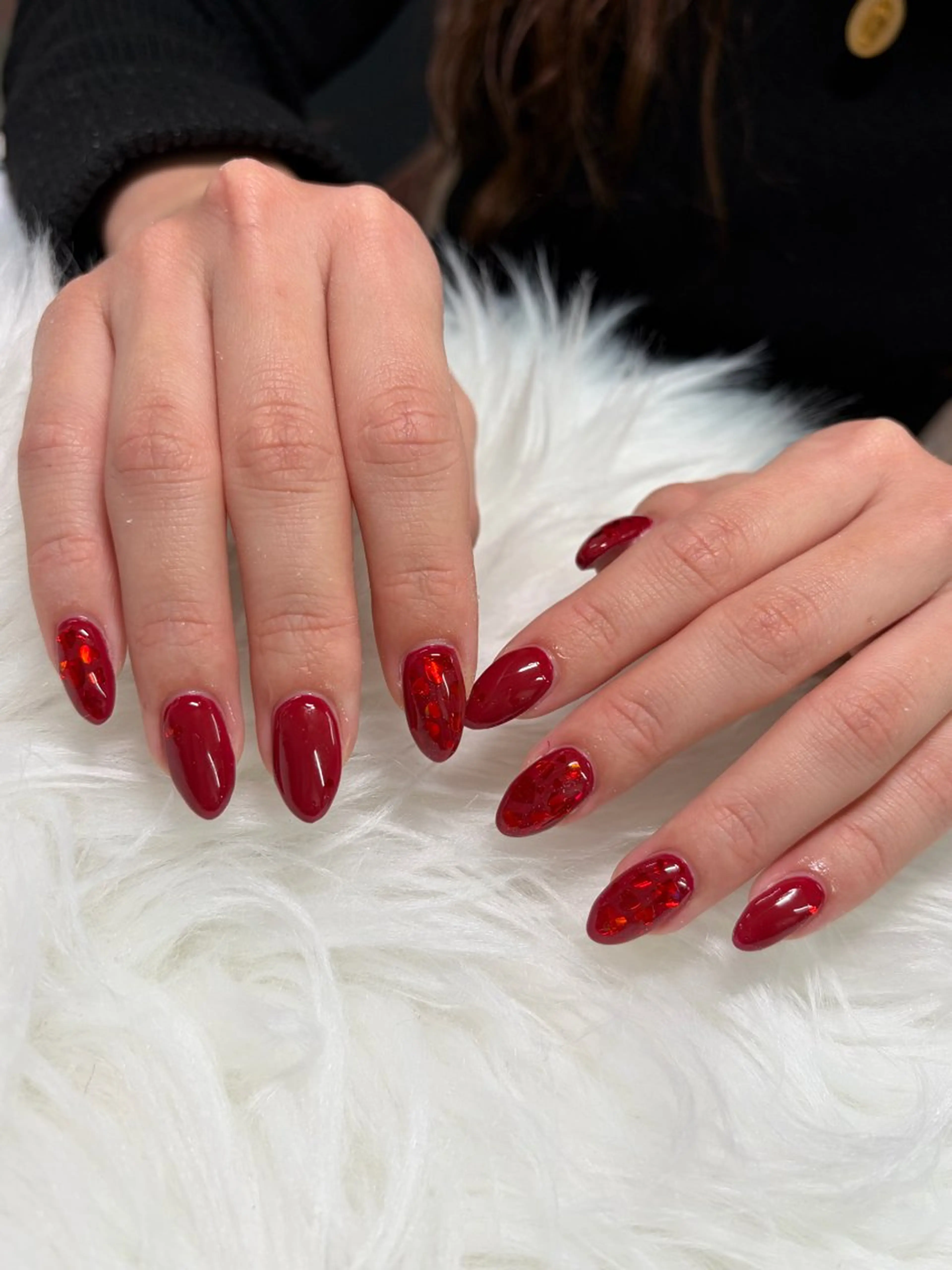 ネイル バレンタイン ハンドネイル macoto 🐻‍❄️のネイルデザイン