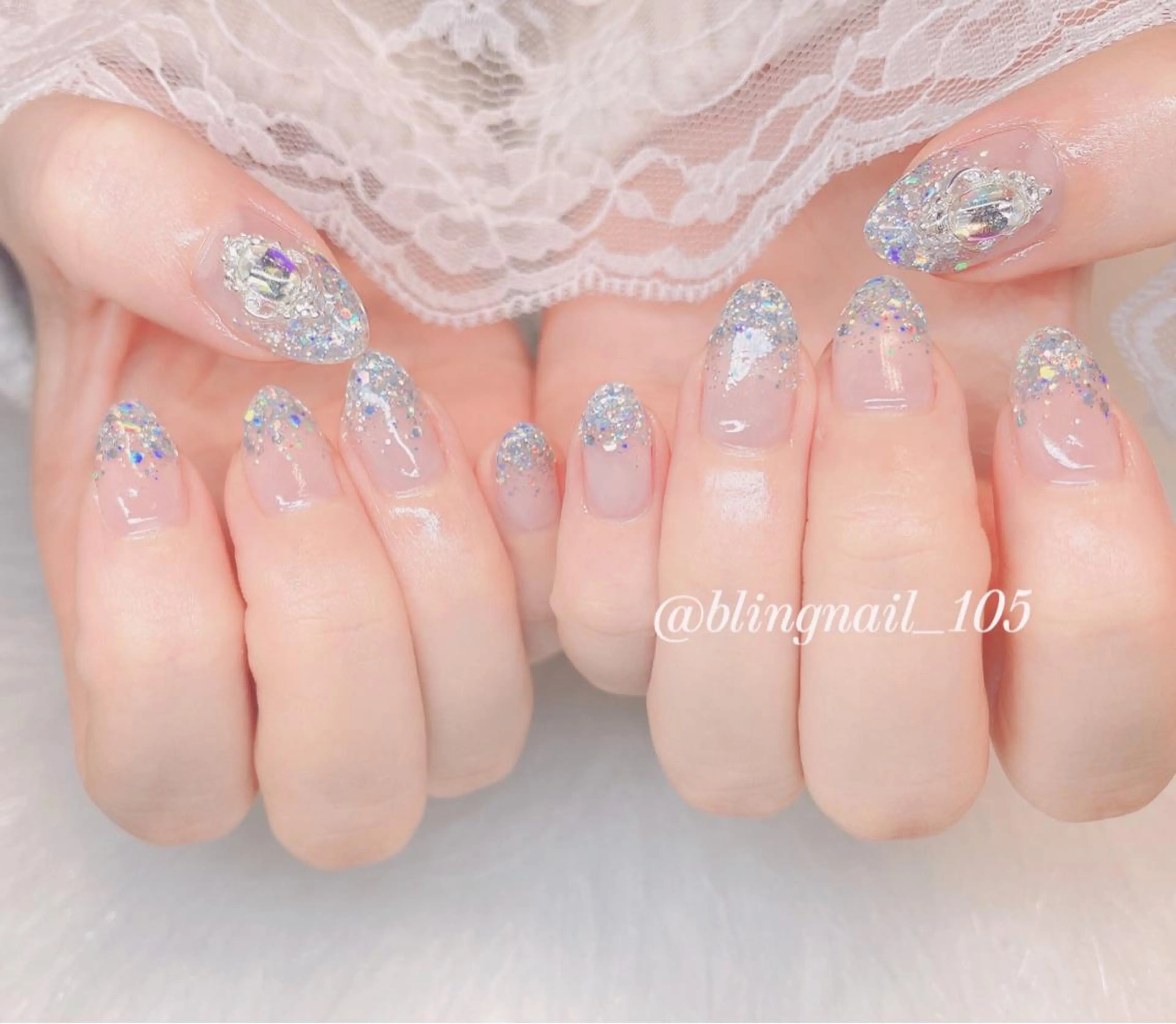 ネイル 23時まで❤︎韓国、 ワンホンネイルのネイルデザイン