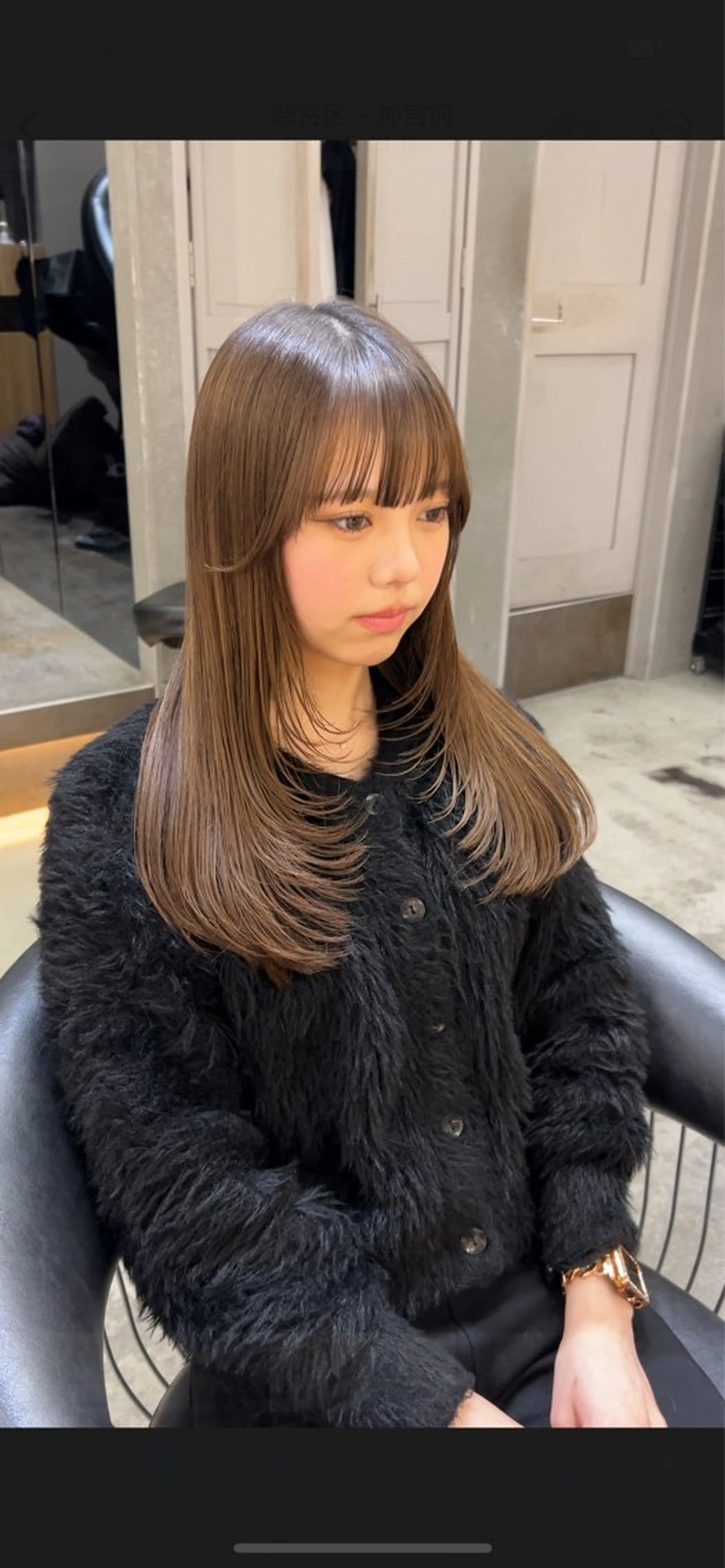 ロング 顔まわりレイヤー 顔周りカット レイヤーカット 似合わせカット ボブ/くびれボブ/ 髪質改善/Ru-kaのヘアスタイル