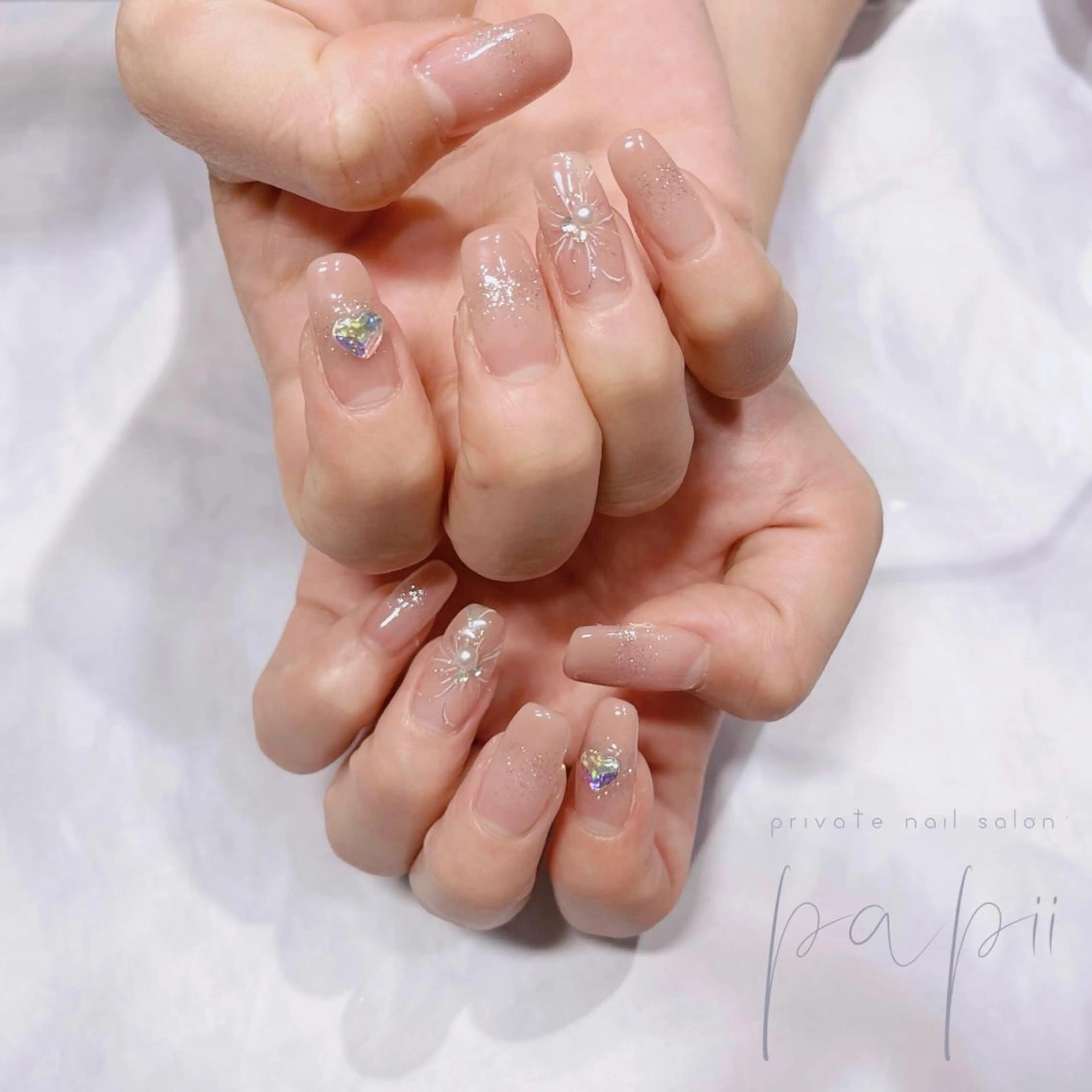 ネイル シンプルネイル ハンドネイル private nail salon papii所属・papii☆ kurodaのネイルデザイン