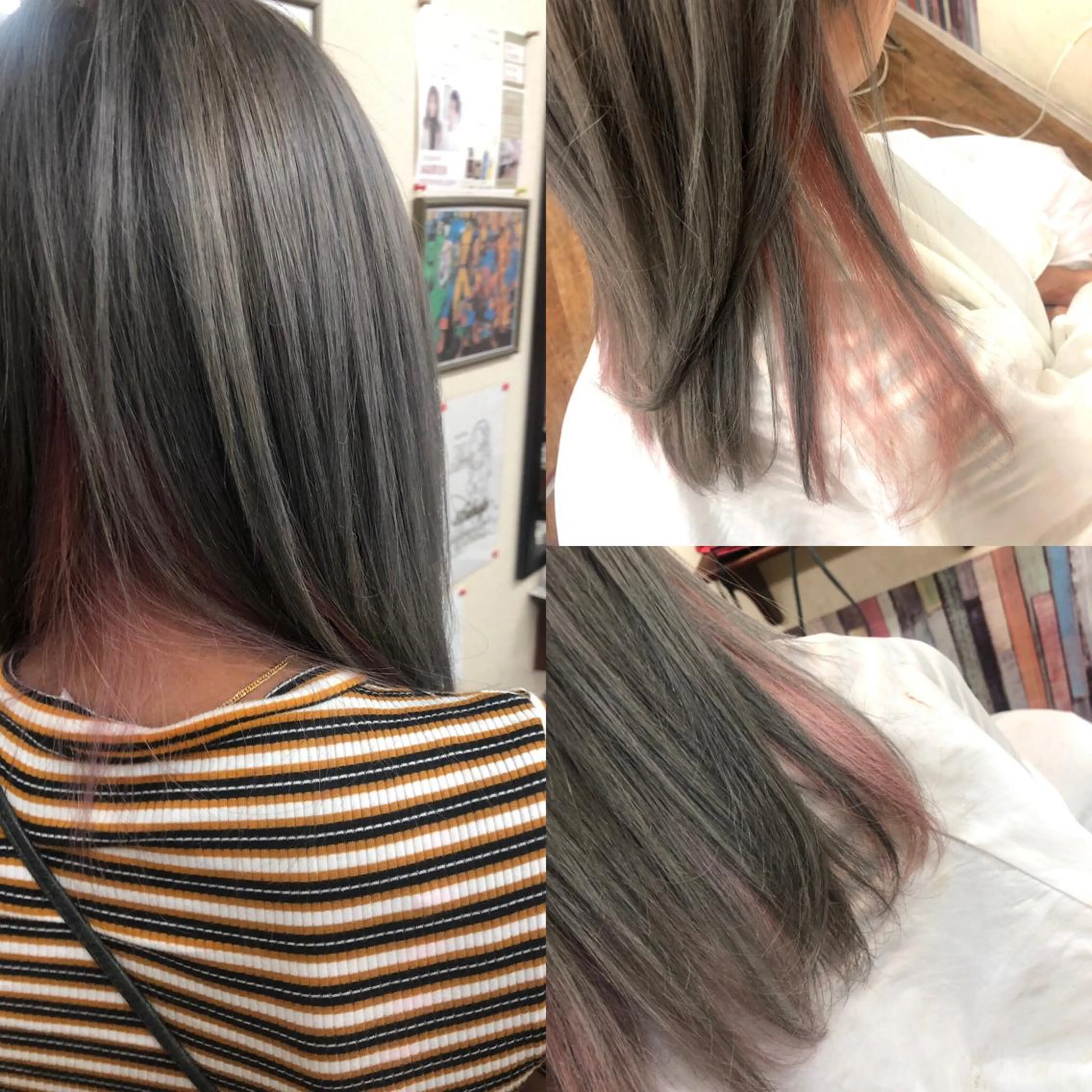 ショート カラー ブリーチ ピンクカラー シルバー ヘアカラー トリートメント kou艶髪師色髪師 こう 艶髪師色髪師のヘアスタイル