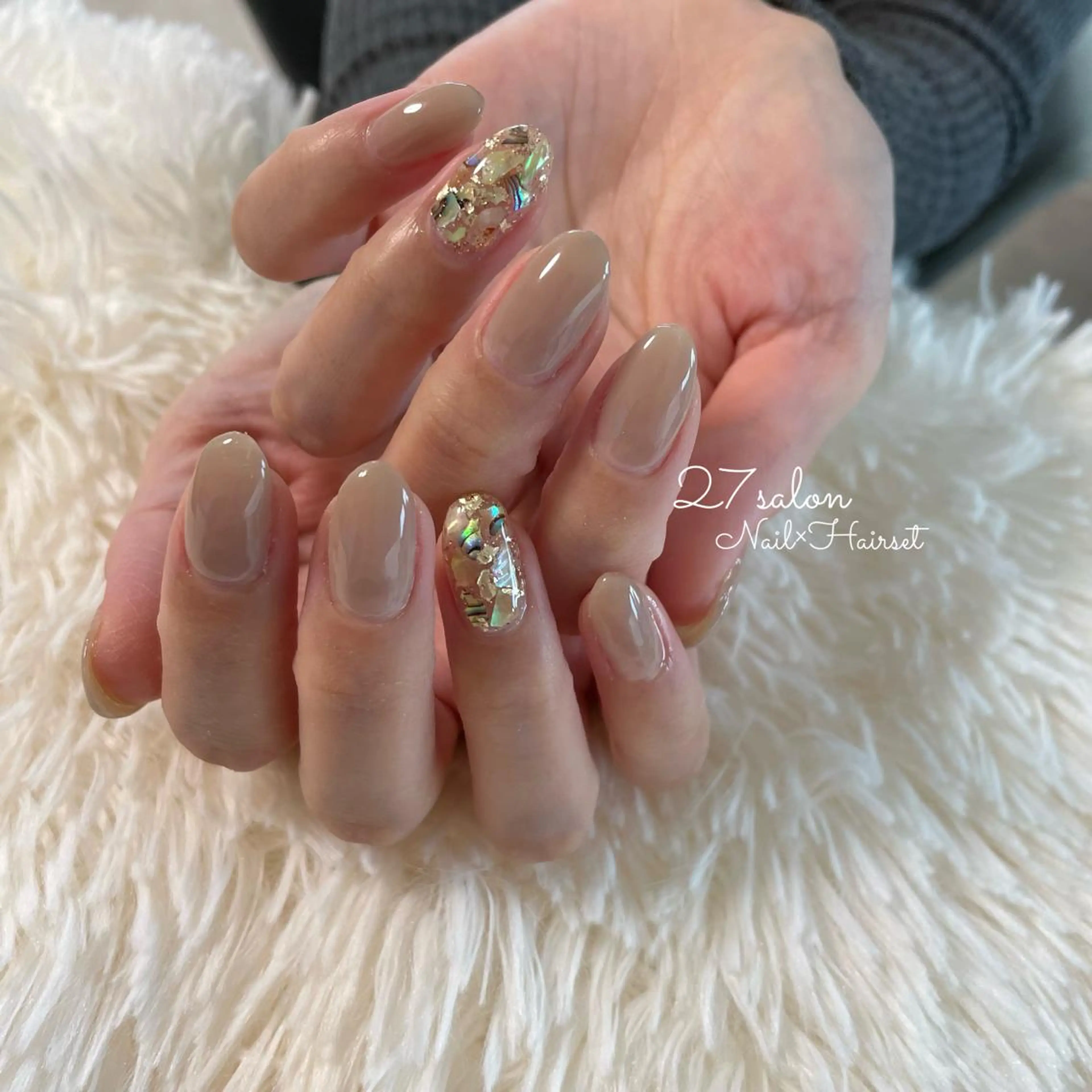 ネイル ニュアンスネイル シンプルネイル 27salon yuinaのネイルデザイン