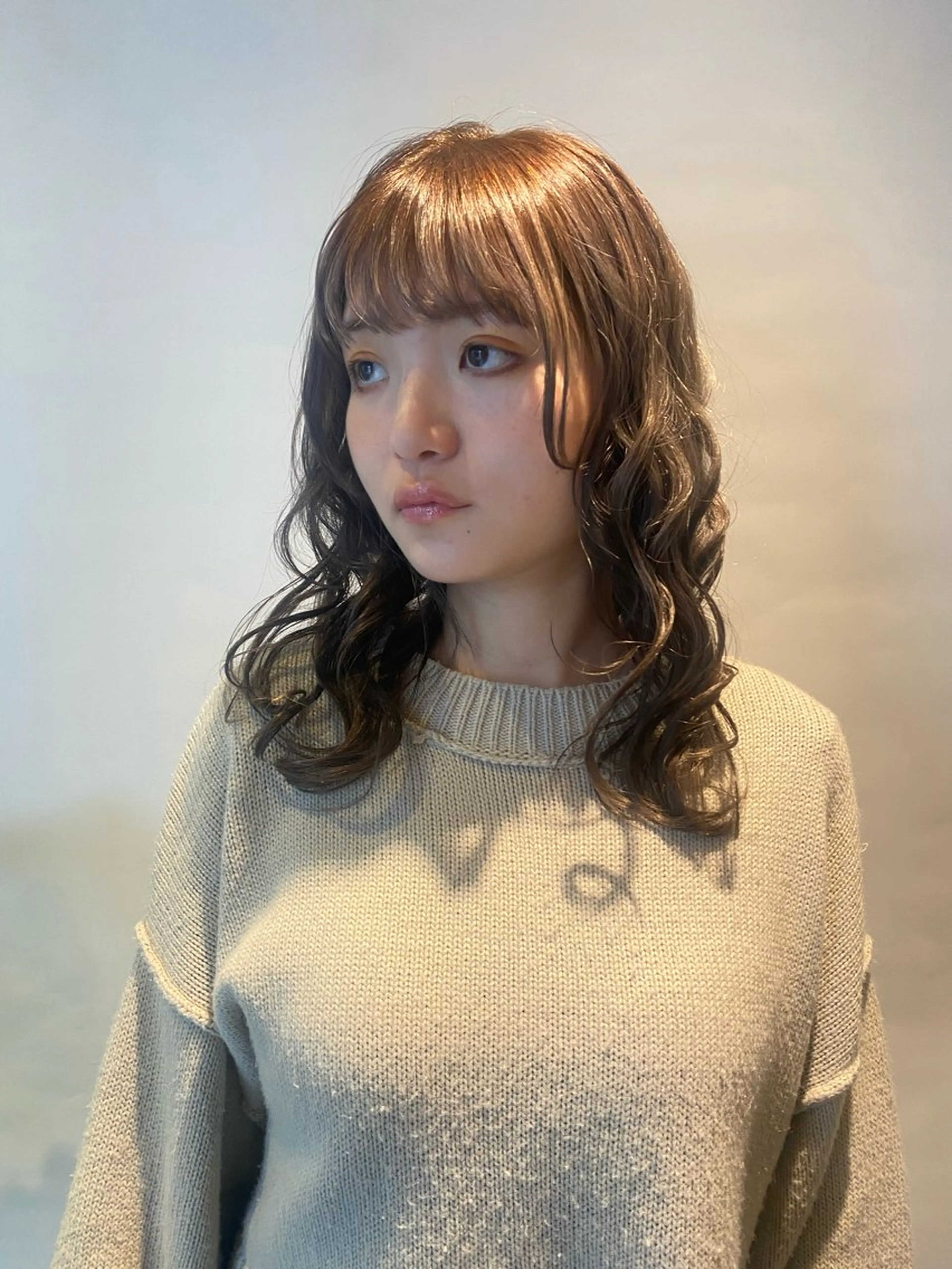ミディアム カラー パーマ HANA所属・emiri 🌼のヘアスタイル