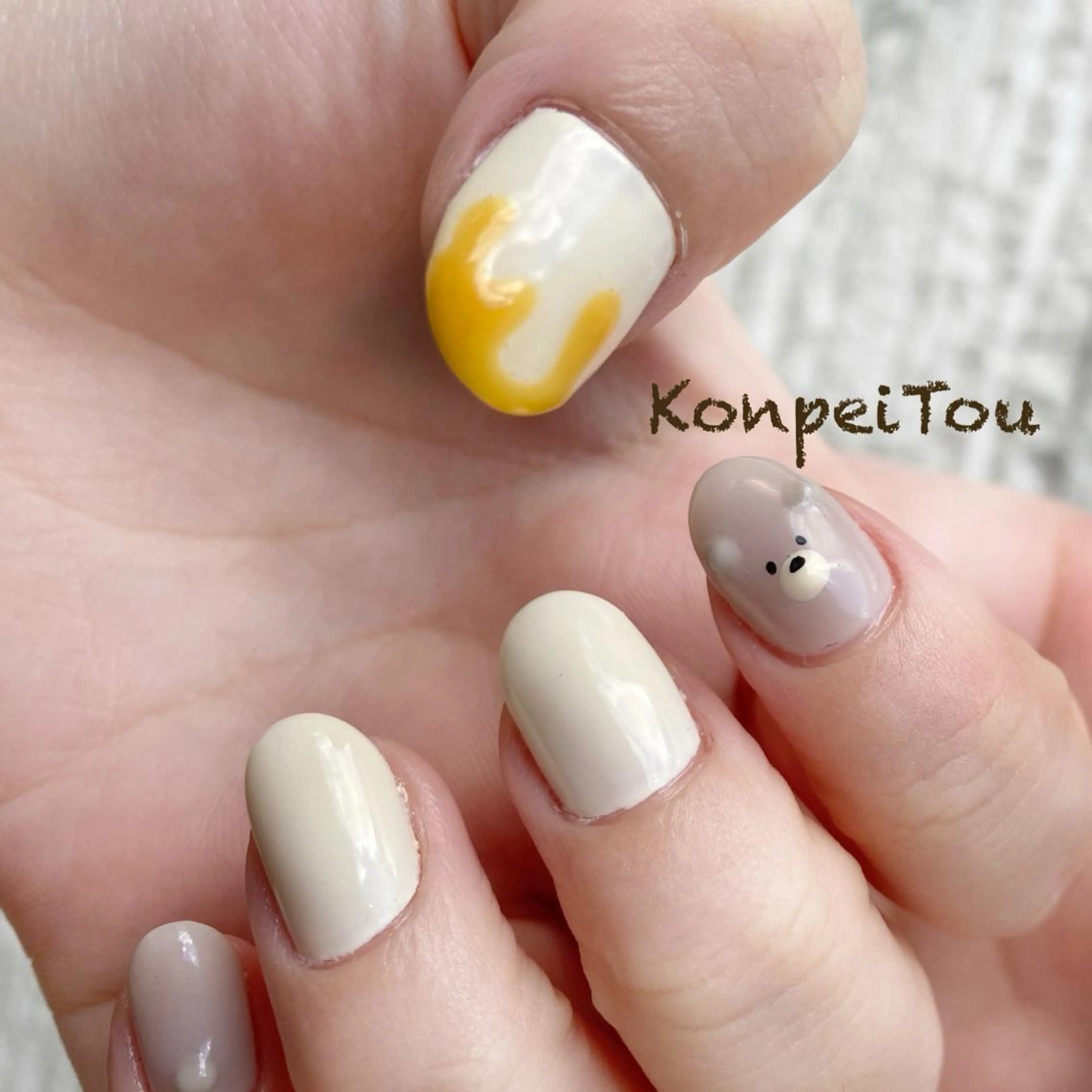 ネイル ジェルネイル ワンカラーネイル ハンドネイル おうちのネイルサロン　konpeiTou〜こんぺいとう〜所属・おうちのネイルサロン KonpeiTouのネイルデザイン