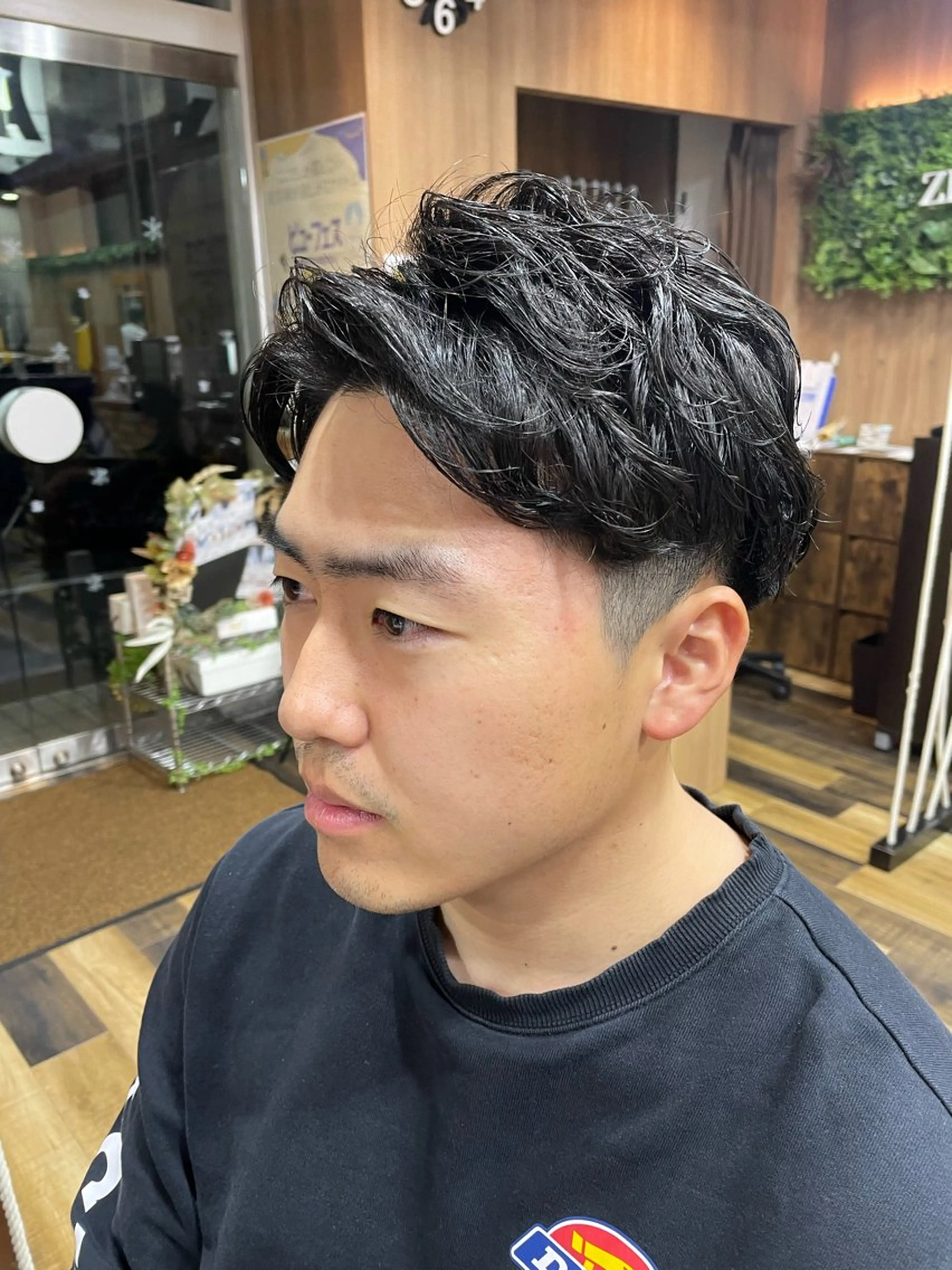 ショート パーマ メンズ カット パーマ 山際勇策 /岐阜美容師のヘアスタイル