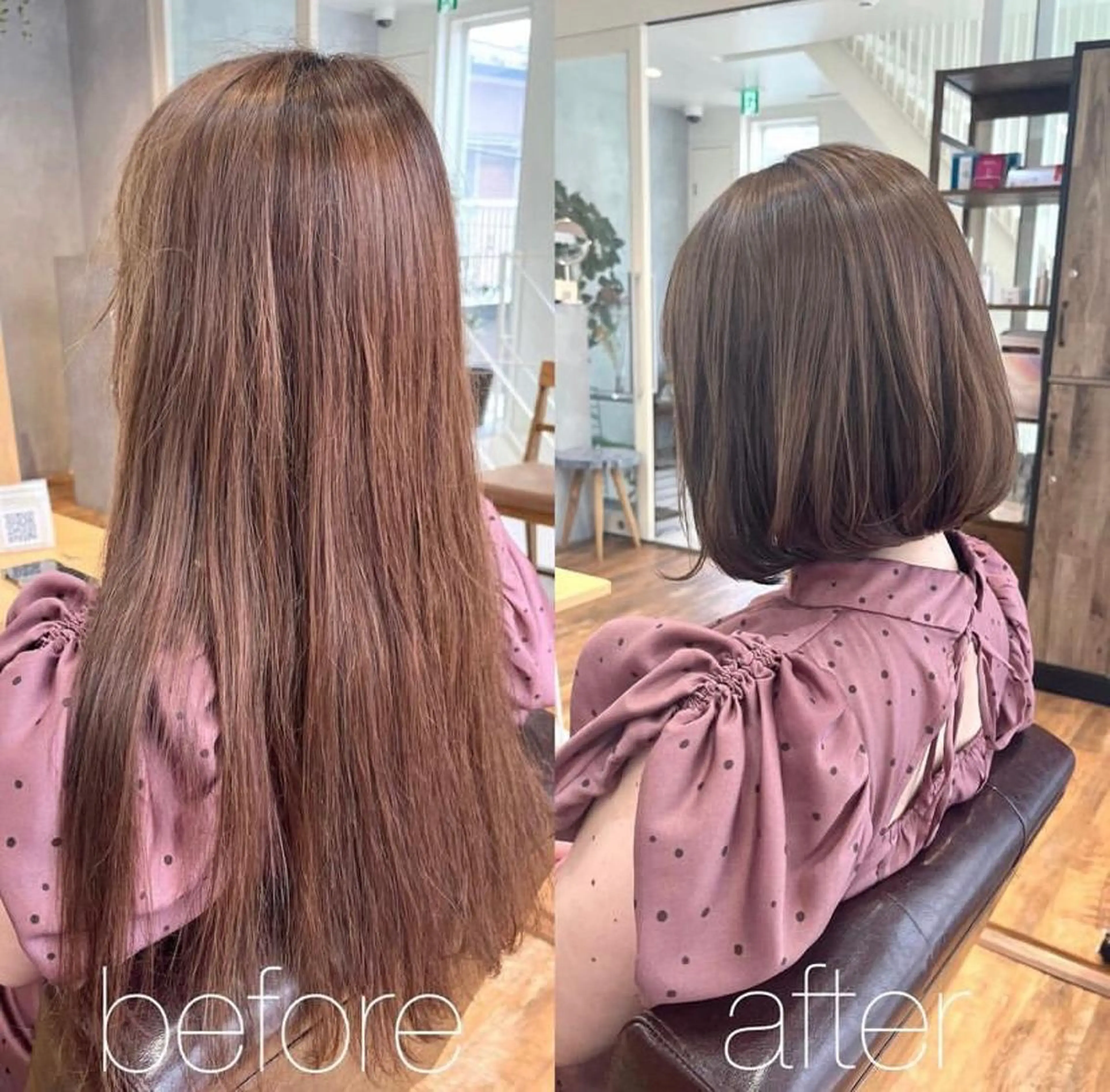 ミディアム カラー 💫期間限定価格💫 似合わせカット🧚のヘアスタイル