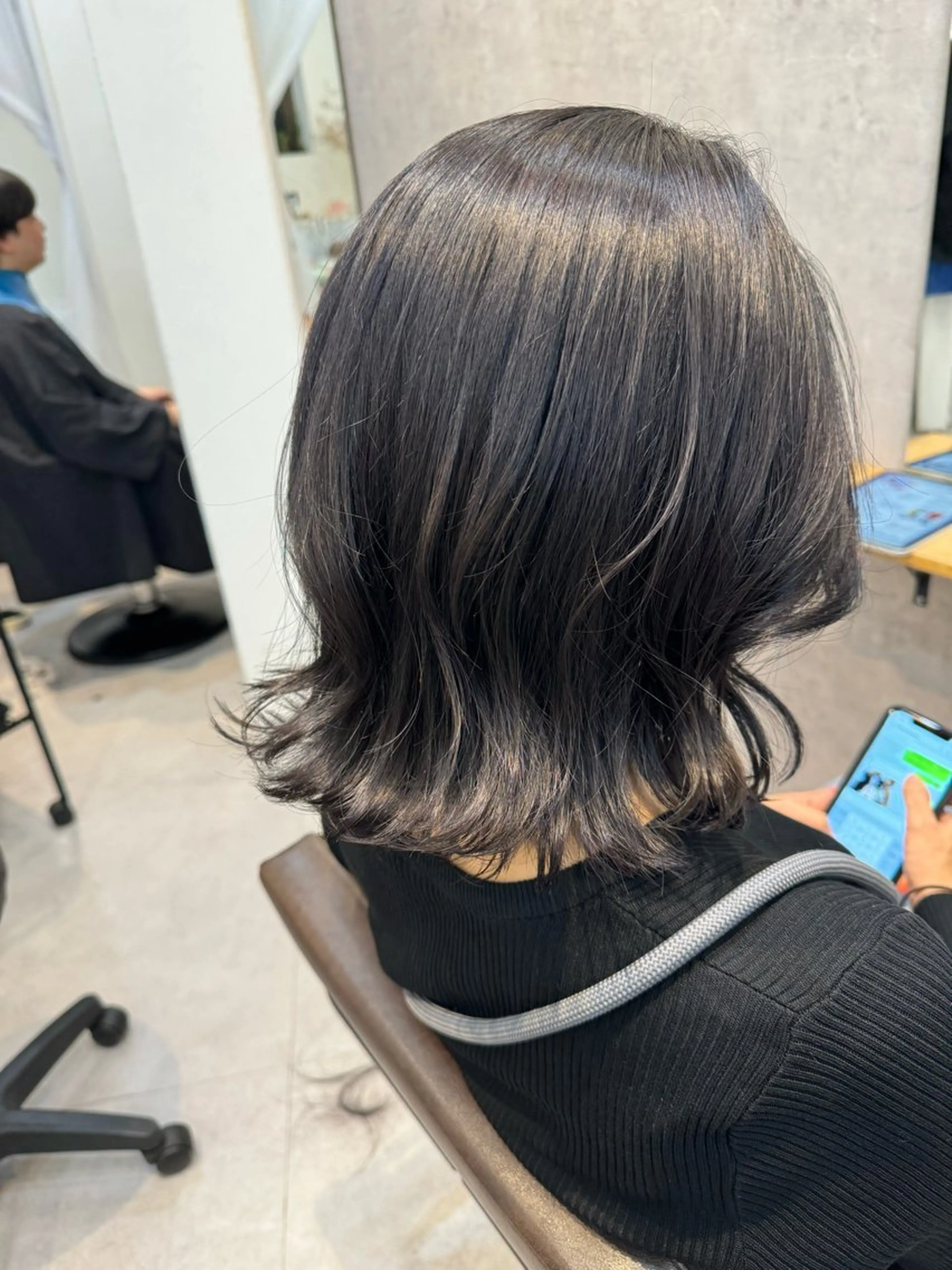 ミディアム カラー ヘアカラー トリートメント Dxxxx III所属・女性目線の大人 メンズ*Ayakaのヘアスタイル