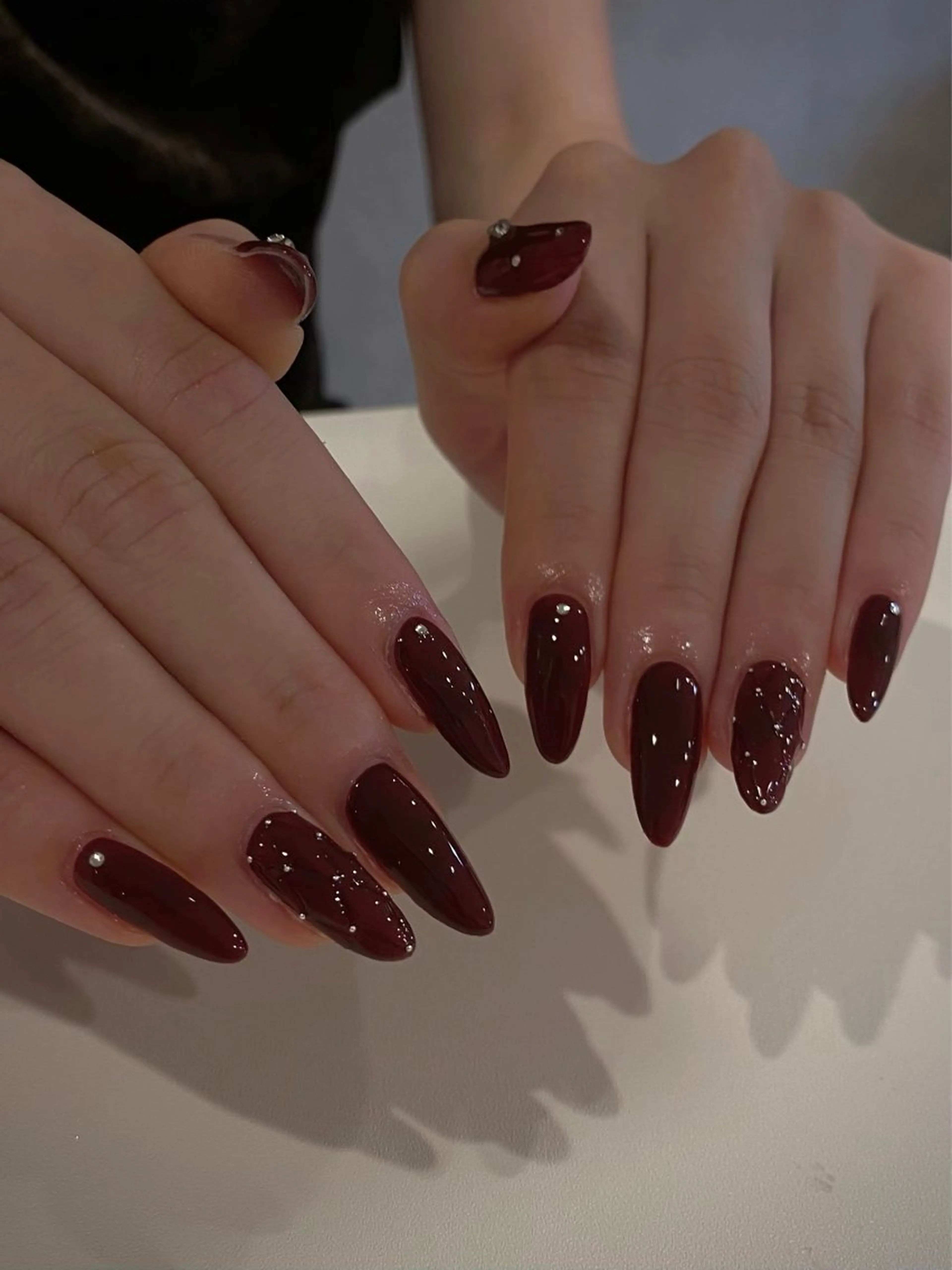 ネイル ボルドー ハンドネイル odette Mikiのネイルデザイン