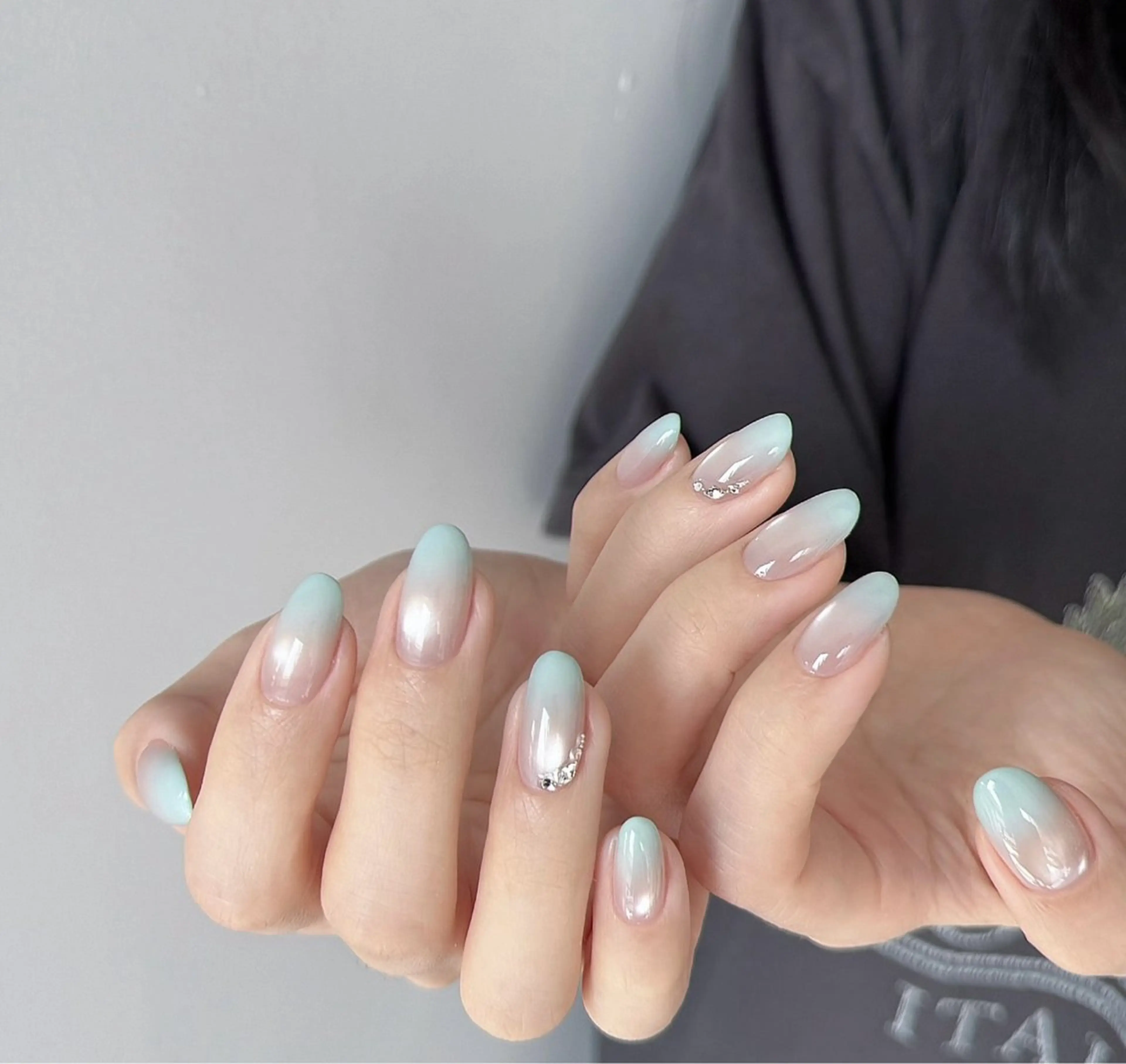 ネイル アートネイル チークネイル 長さ出し フラワーネイル ジェルネイル YK 美学院のネイルデザイン