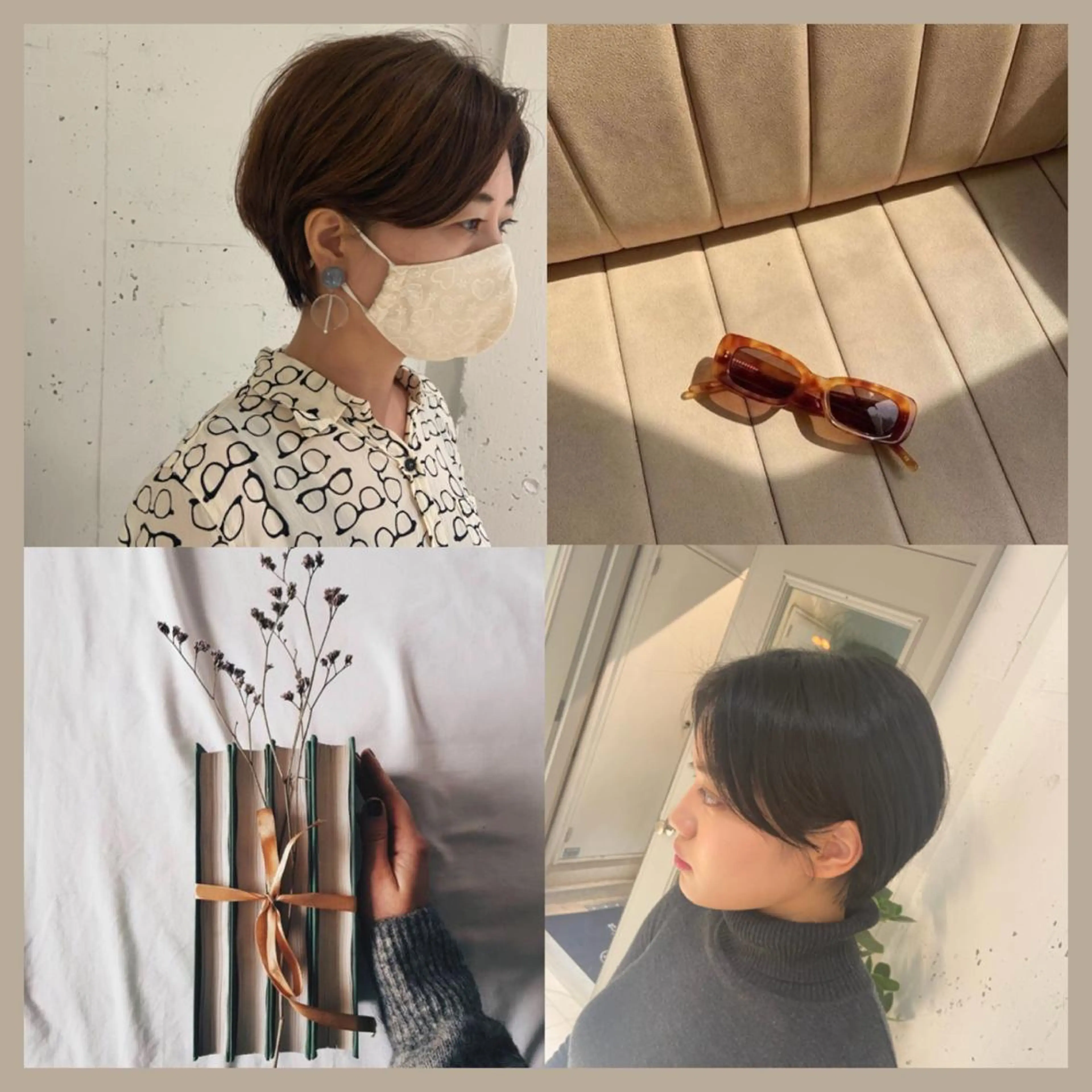 ショート ハンサムショート ショートヘア カット パーマ カジュアルを女っぽく 𝗮𝘆𝗮𝗰𝗼のヘアスタイル